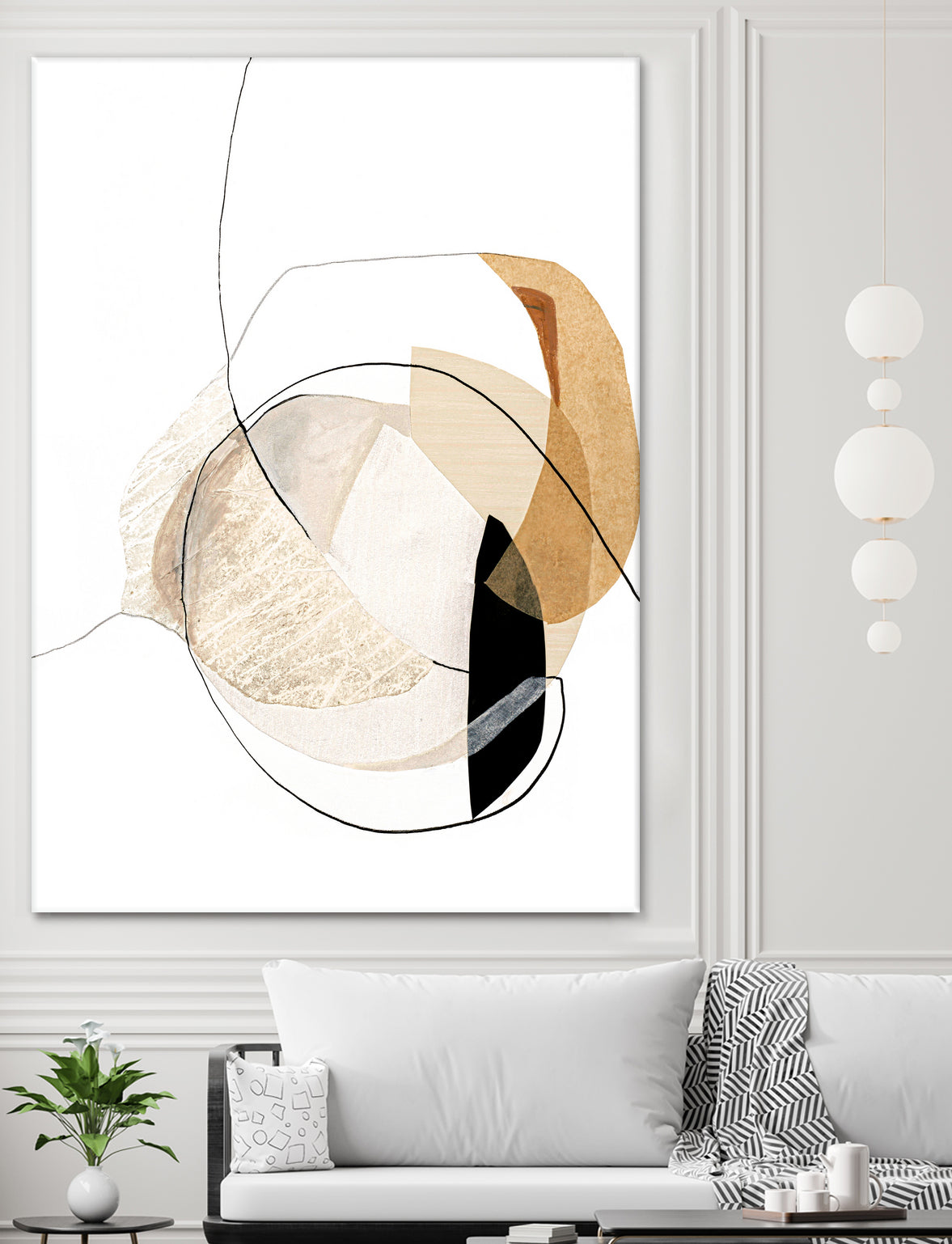 Graphical Shapes 4 by Design Fabrikken on GIANT ART - black abstract