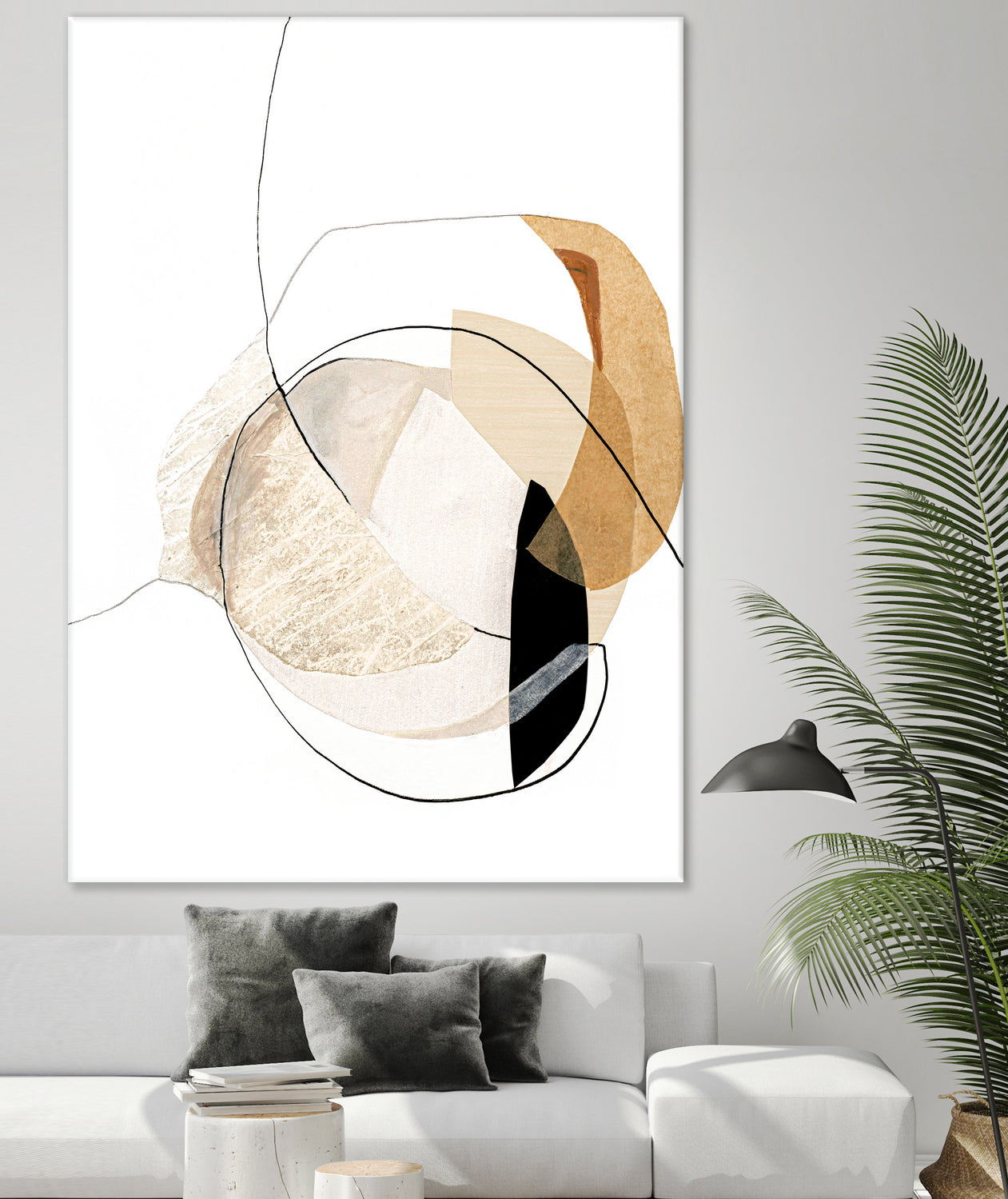 Graphical Shapes 4 by Design Fabrikken on GIANT ART - black abstract