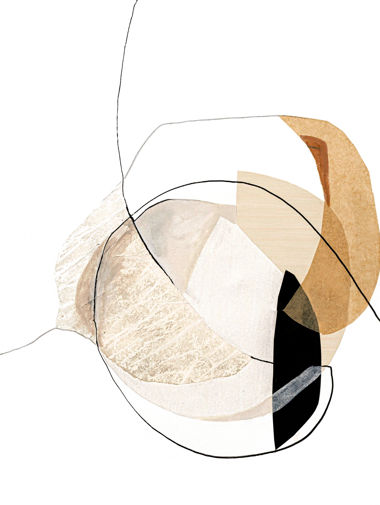 Graphical Shapes 4 by Design Fabrikken on GIANT ART - black abstract