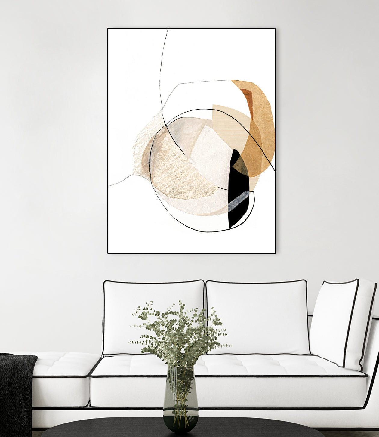 Graphical Shapes 4 by Design Fabrikken on GIANT ART - black abstract