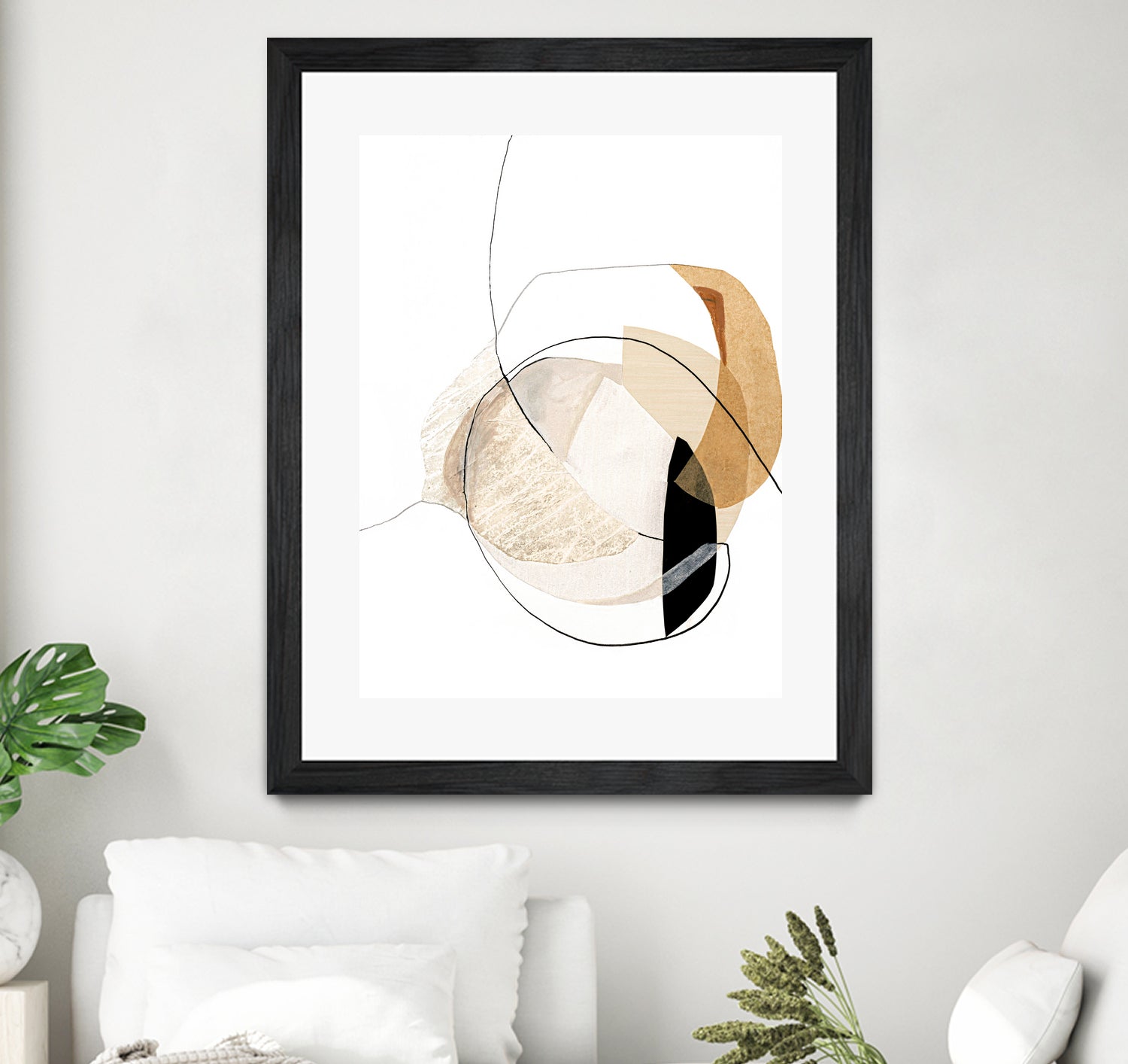 Graphical Shapes 4 by Design Fabrikken on GIANT ART - black abstract