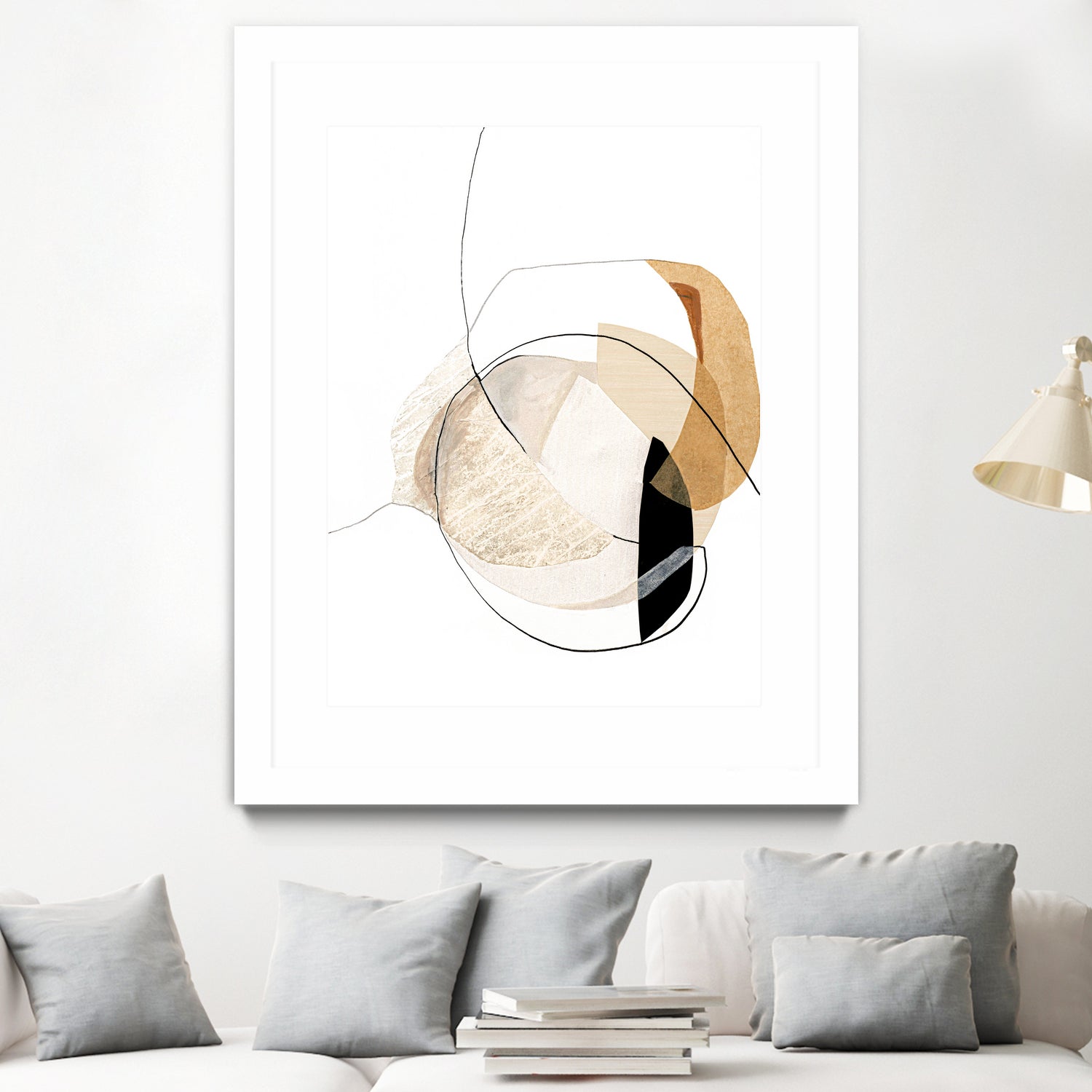 Graphical Shapes 4 by Design Fabrikken on GIANT ART - black abstract