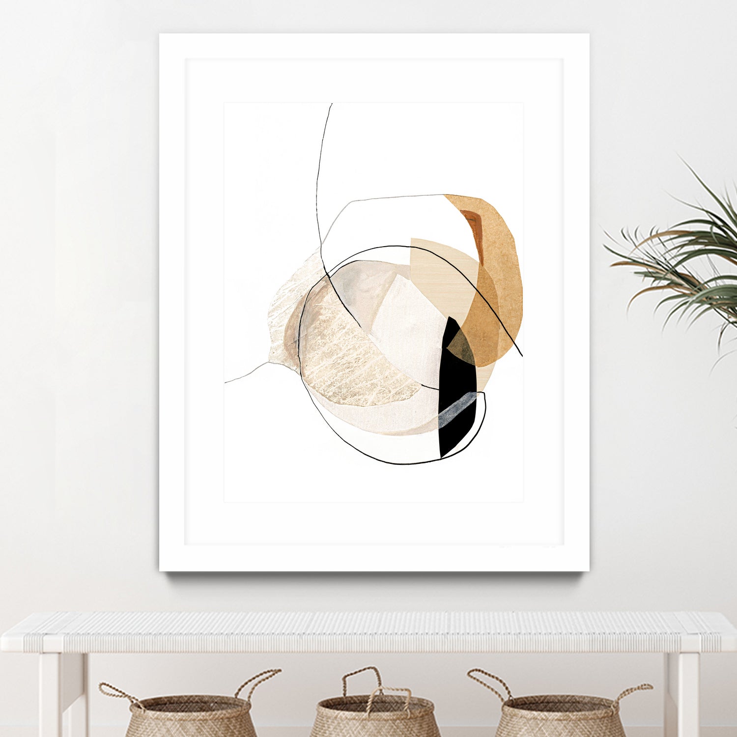 Graphical Shapes 4 by Design Fabrikken on GIANT ART - black abstract