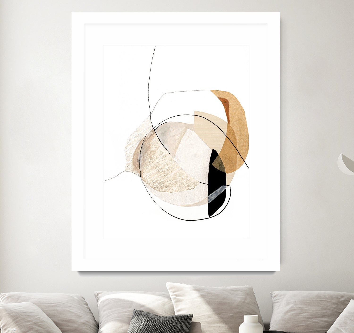 Graphical Shapes 4 by Design Fabrikken on GIANT ART - black abstract