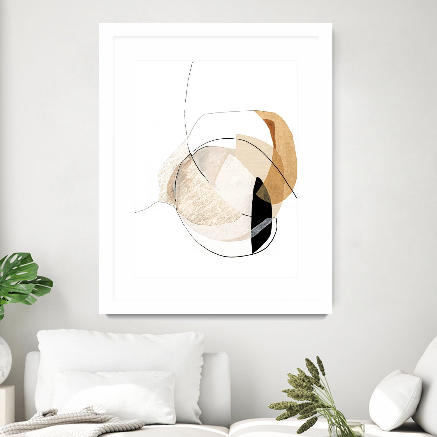 Graphical Shapes 4 by Design Fabrikken on GIANT ART - black abstract