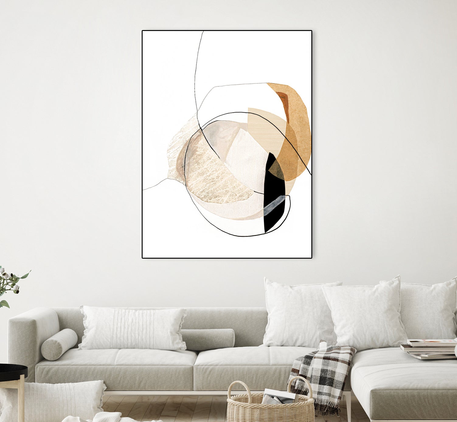 Graphical Shapes 4 by Design Fabrikken on GIANT ART - black abstract