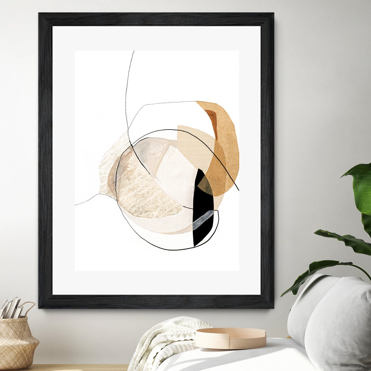Graphical Shapes 4 by Design Fabrikken on GIANT ART - black abstract