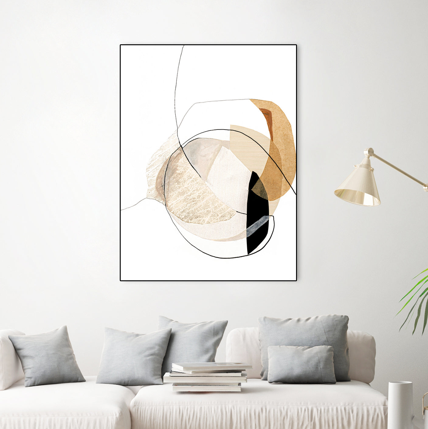 Graphical Shapes 4 by Design Fabrikken on GIANT ART - black abstract