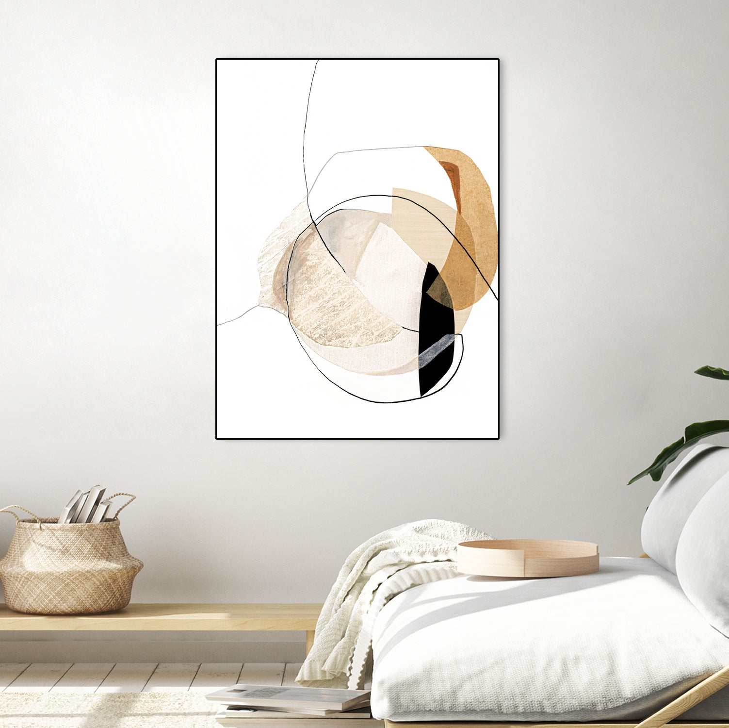 Graphical Shapes 4 by Design Fabrikken on GIANT ART - black abstract