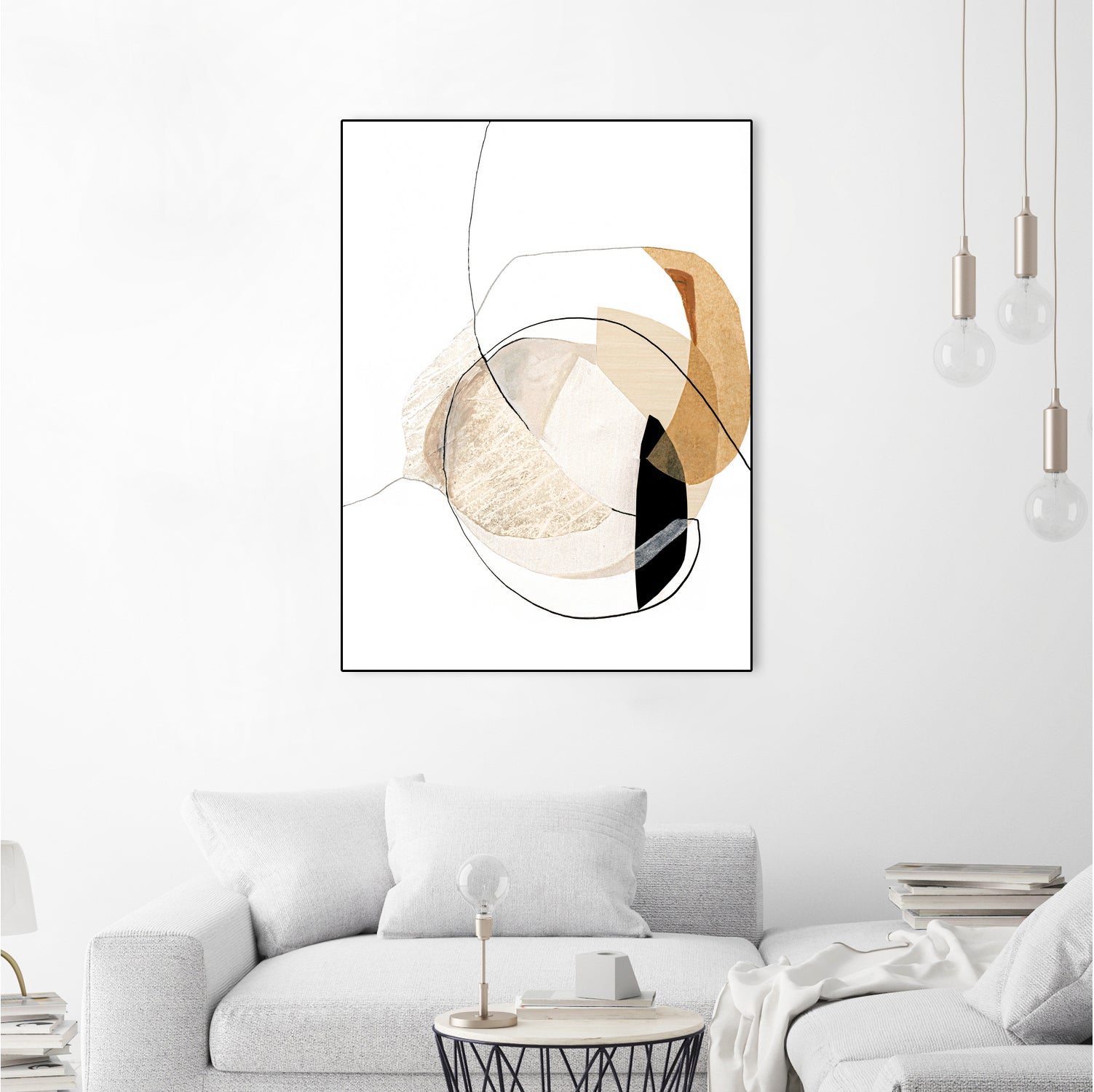 Graphical Shapes 4 by Design Fabrikken on GIANT ART - black abstract