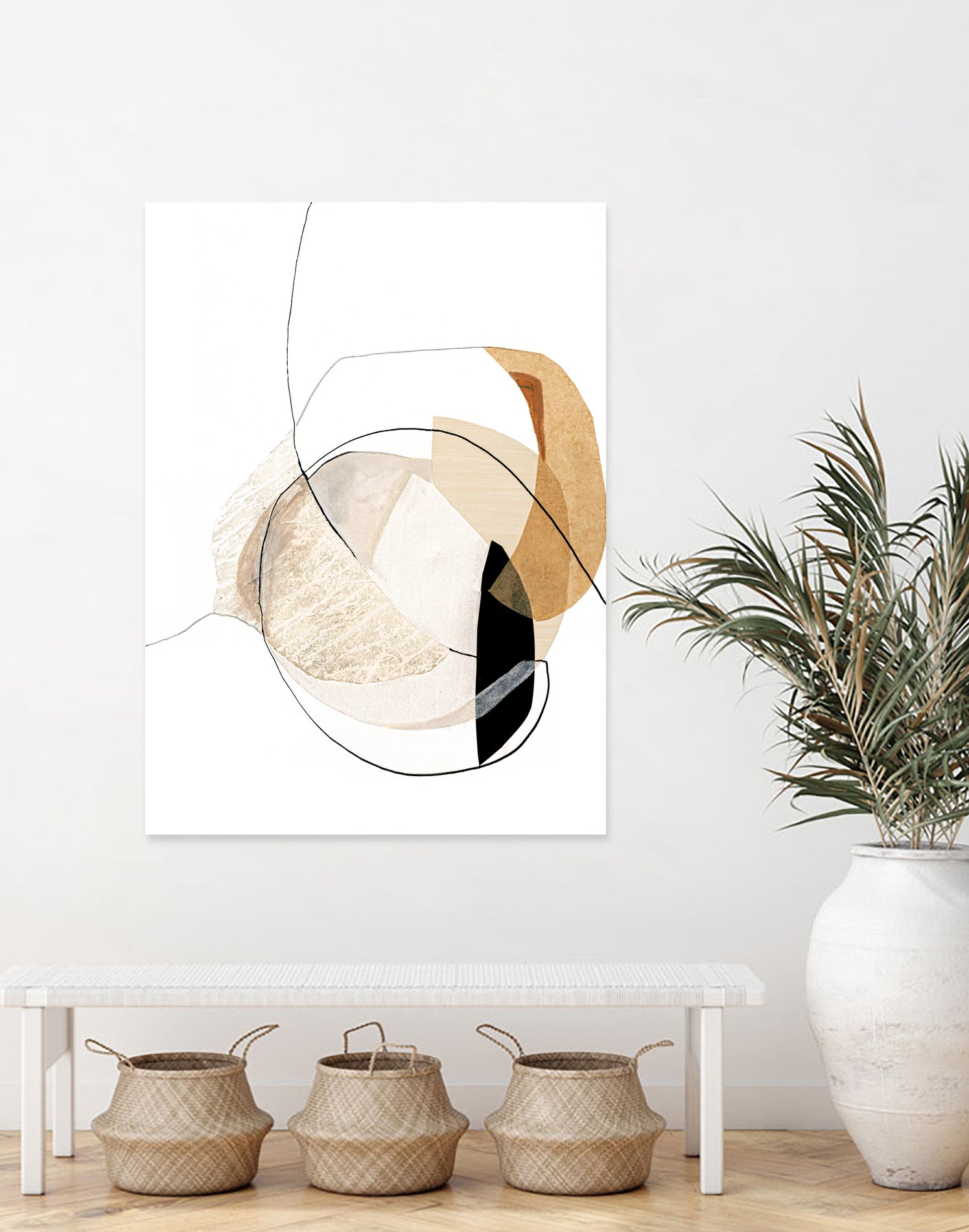 Graphical Shapes 4 by Design Fabrikken on GIANT ART - black abstract