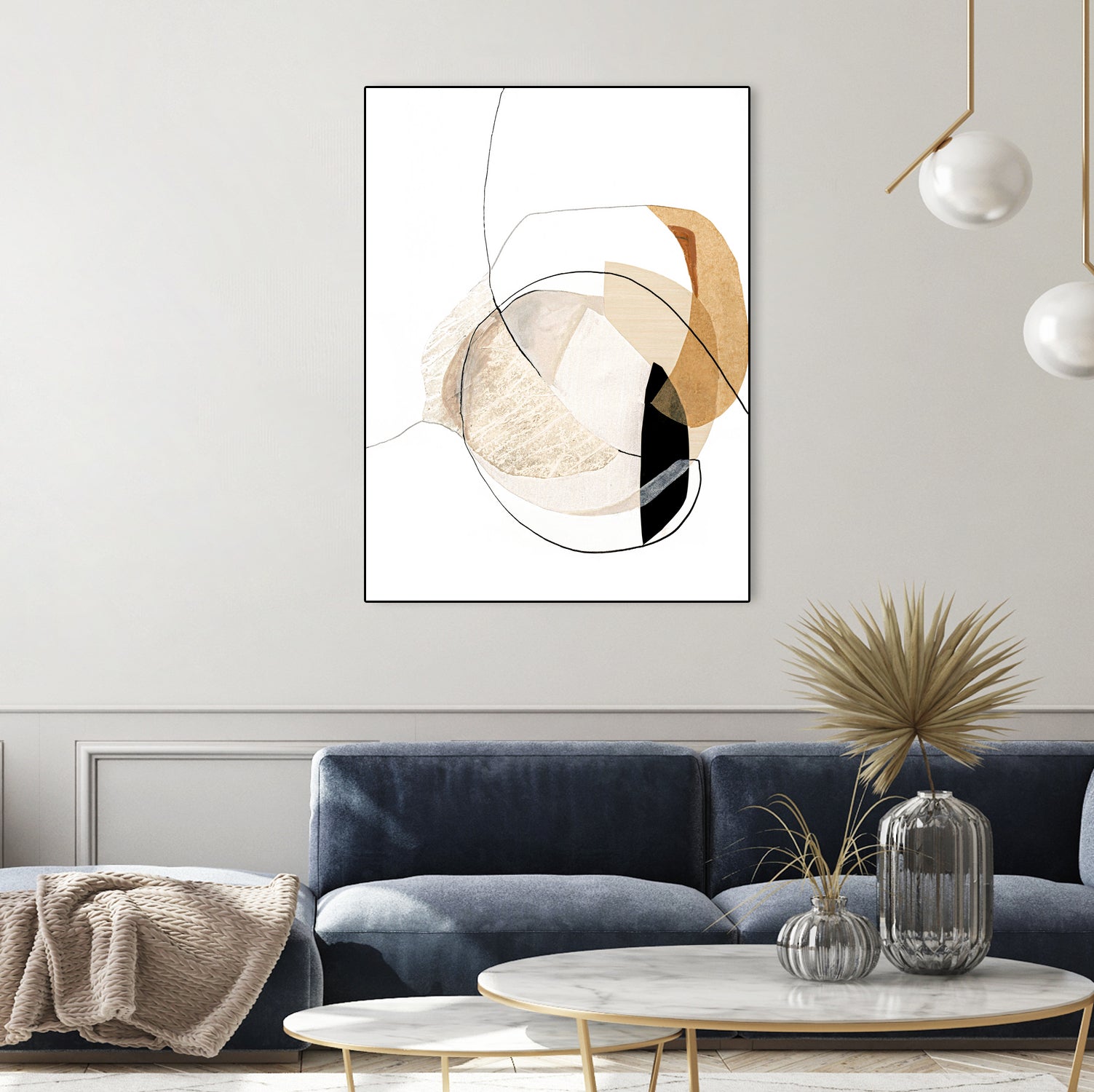 Graphical Shapes 4 by Design Fabrikken on GIANT ART - black abstract