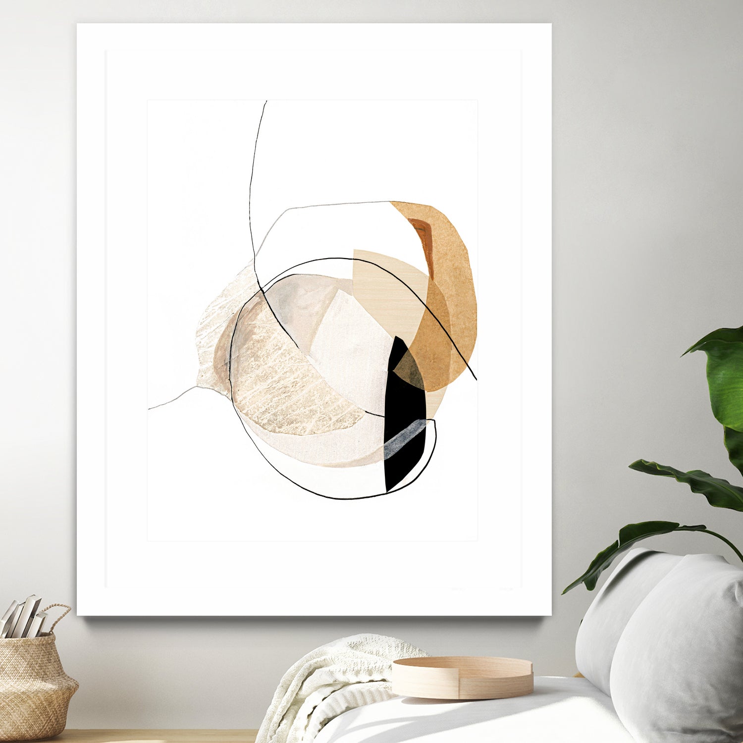 Graphical Shapes 4 by Design Fabrikken on GIANT ART - black abstract