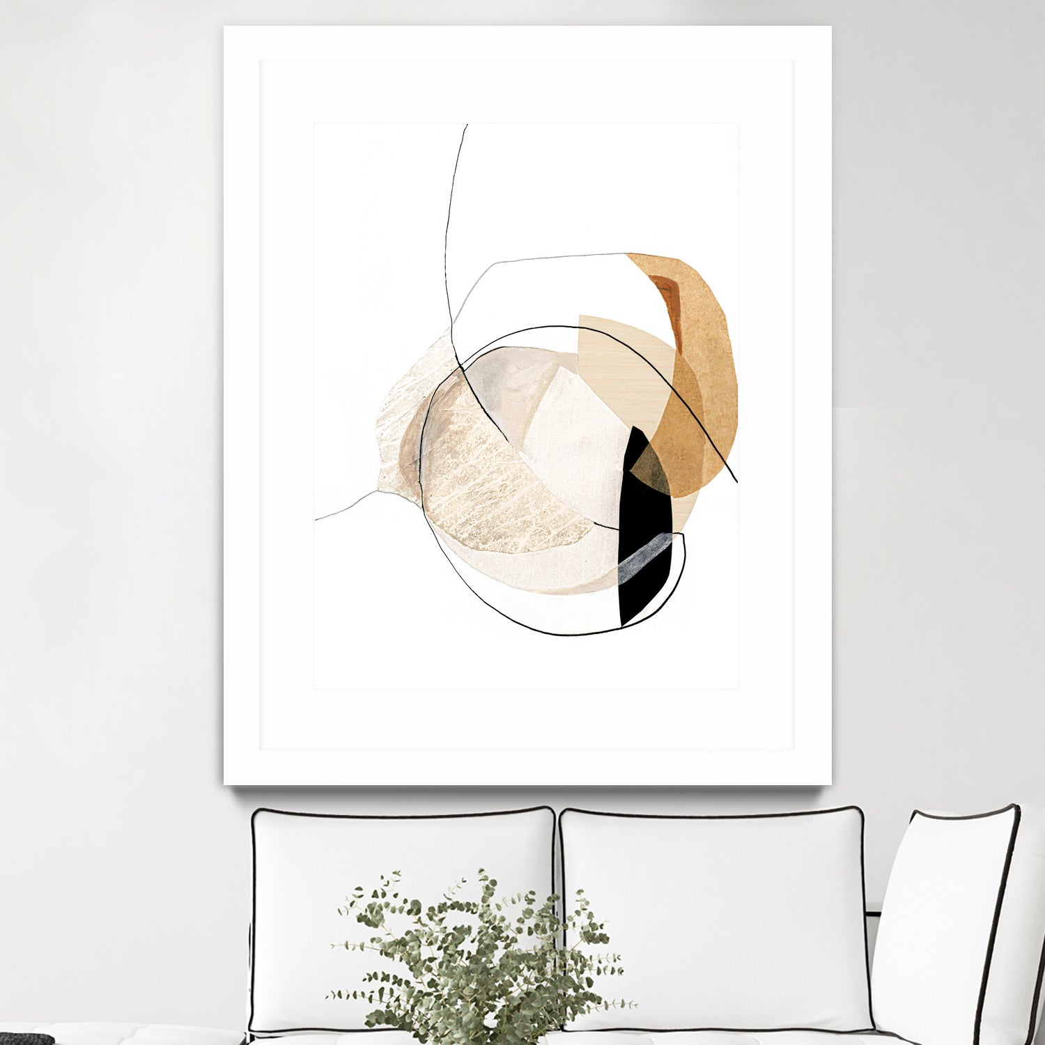 Graphical Shapes 4 by Design Fabrikken on GIANT ART - black abstract