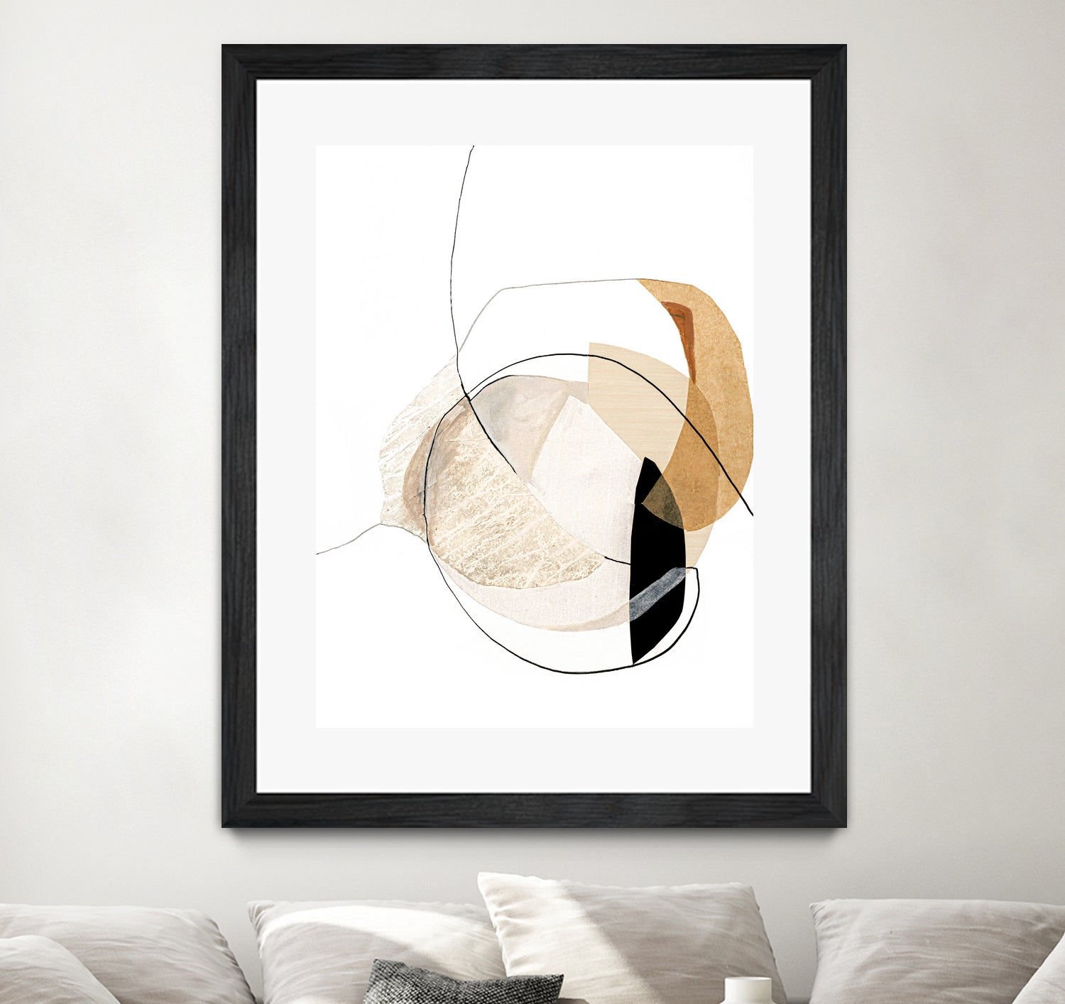 Graphical Shapes 4 by Design Fabrikken on GIANT ART - black abstract