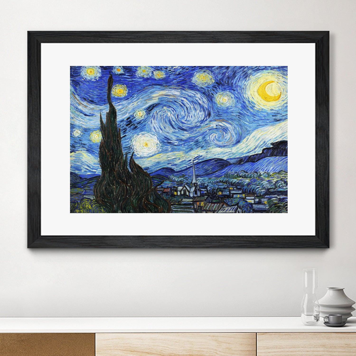 Starry Night by Vincent Van Gogh on GIANT ART - blue museum
