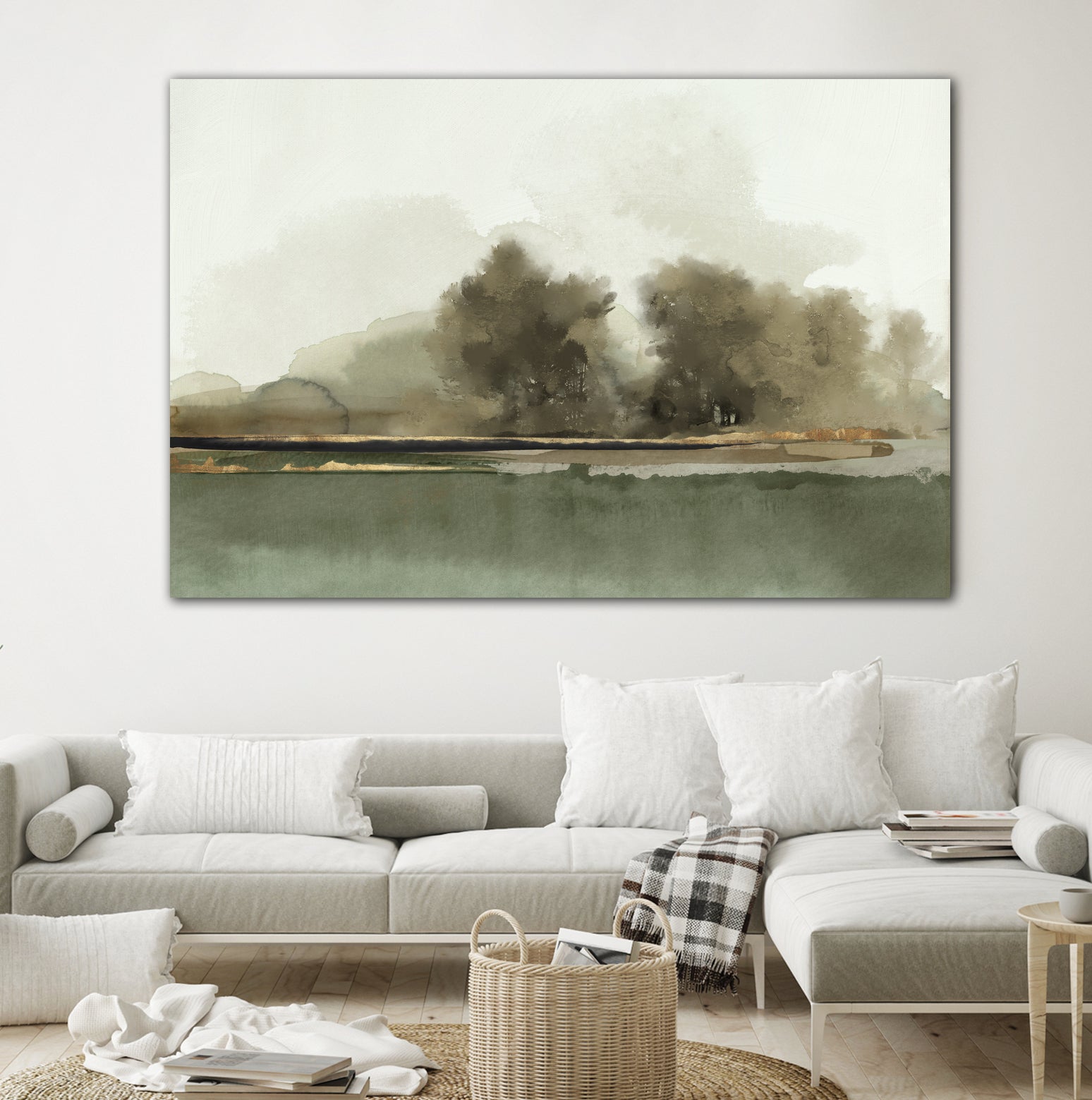 Forest Memories by Jacob Q on GIANT ART - gold landscape