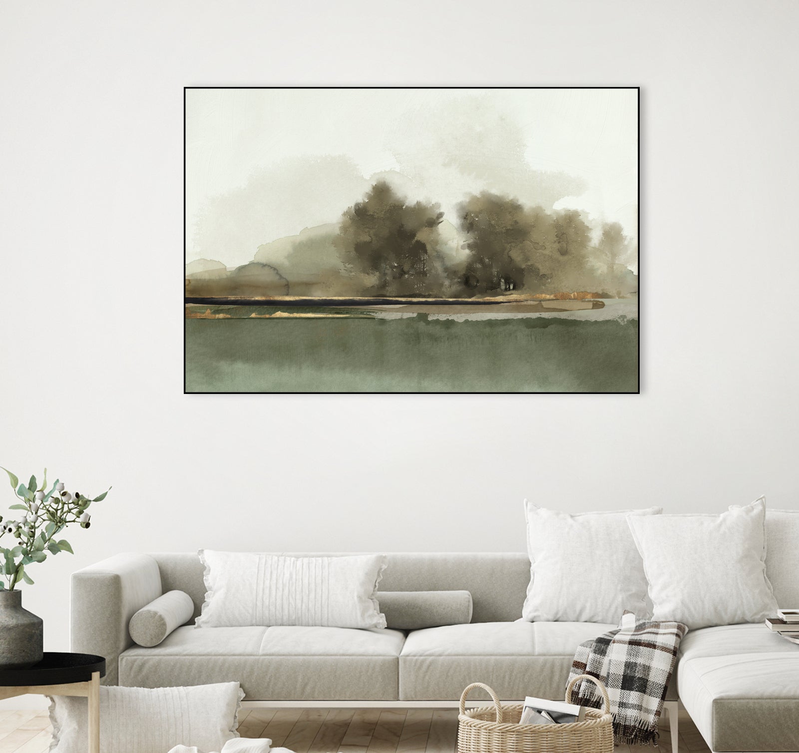 Forest Memories by Jacob Q on GIANT ART - gold landscape