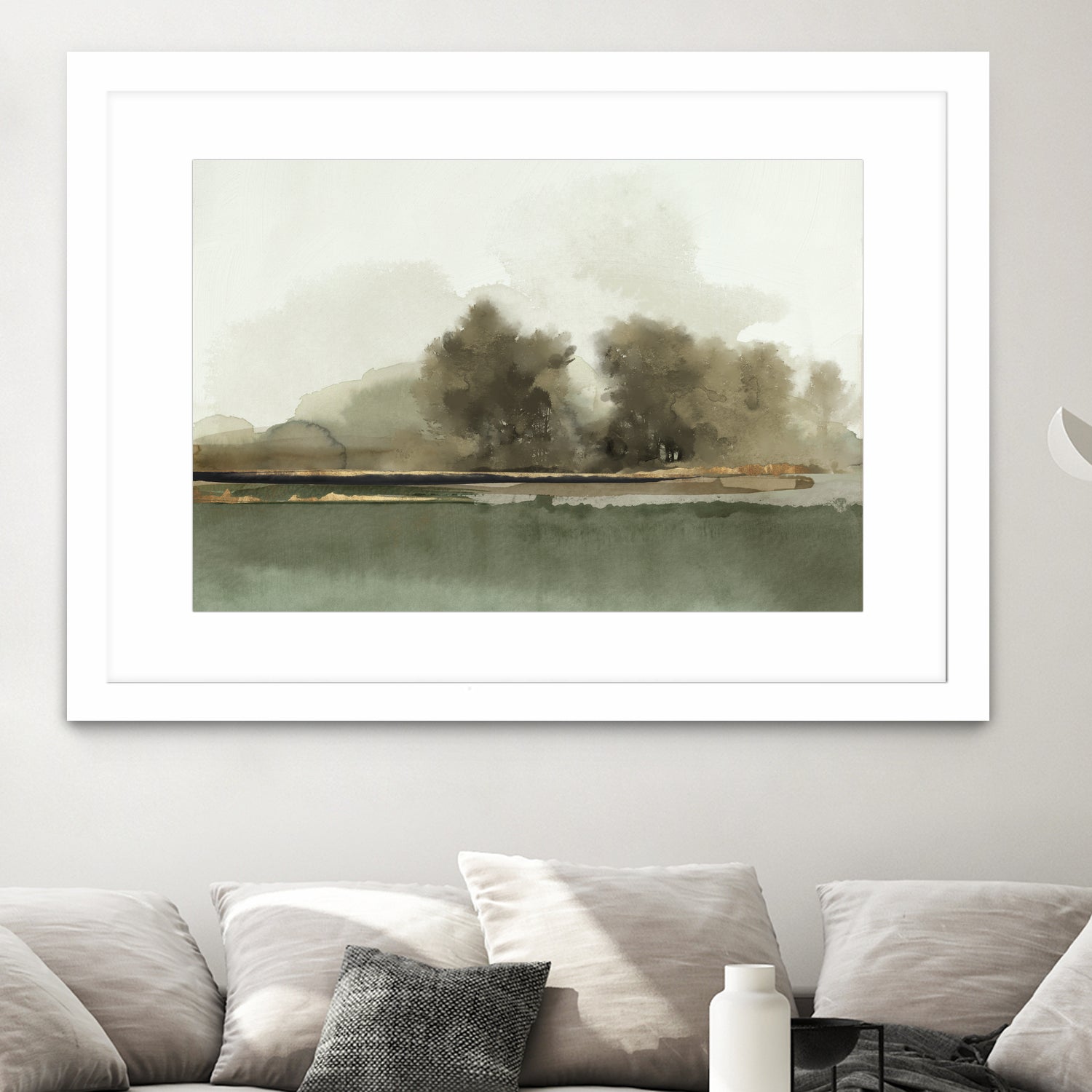 Forest Memories by Jacob Q on GIANT ART - gold landscape