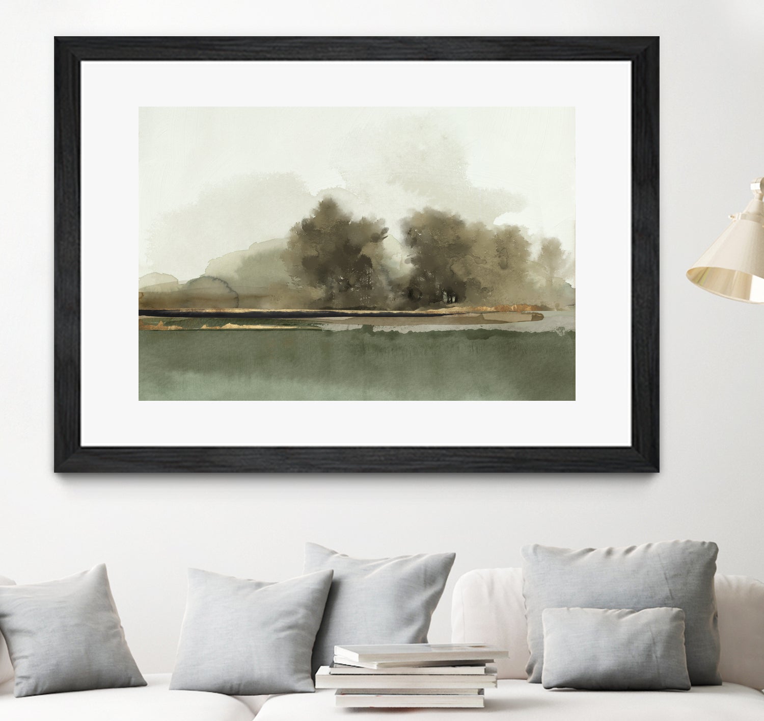 Forest Memories by Jacob Q on GIANT ART - gold landscape