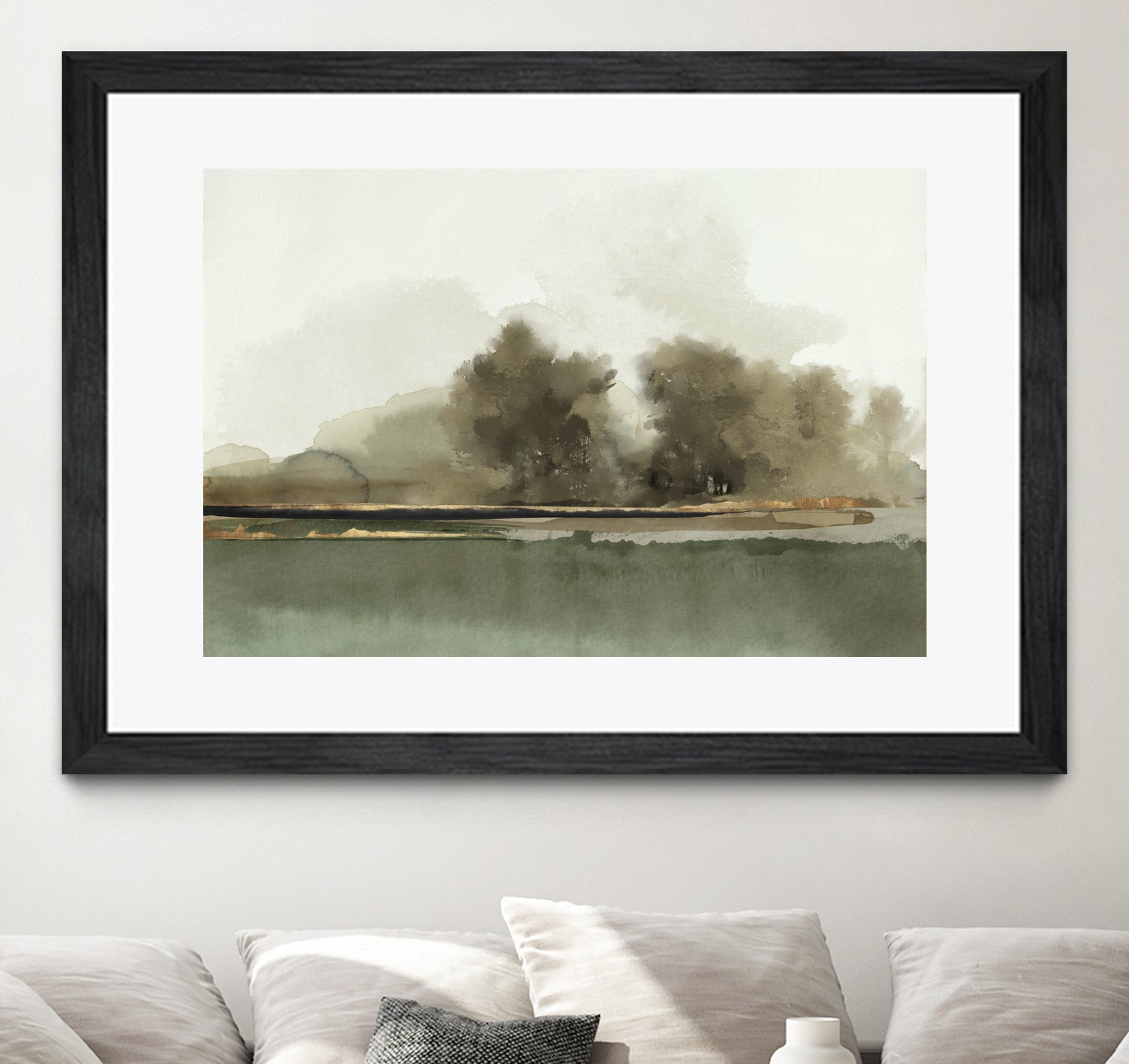 Forest Memories by Jacob Q on GIANT ART - gold landscape