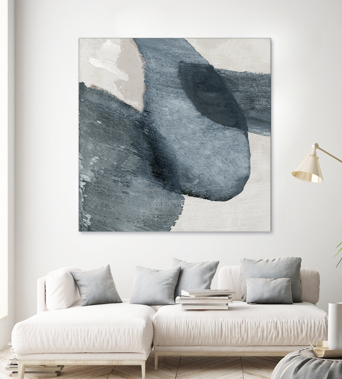 Blue Reverie II by Jacob Q on GIANT ART - blue shapes cloud dancer