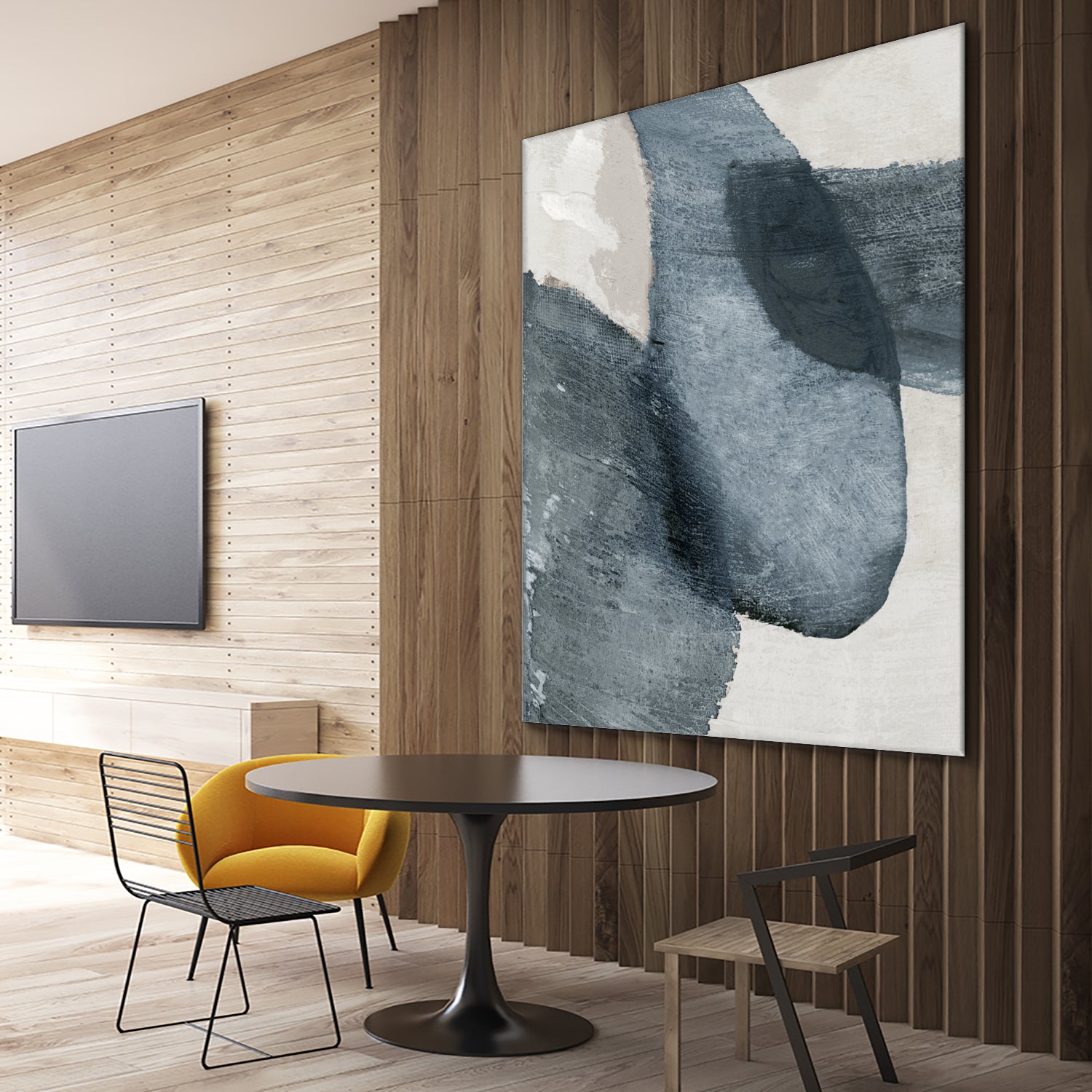 Blue Reverie II by Jacob Q on GIANT ART - blue shapes cloud dancer