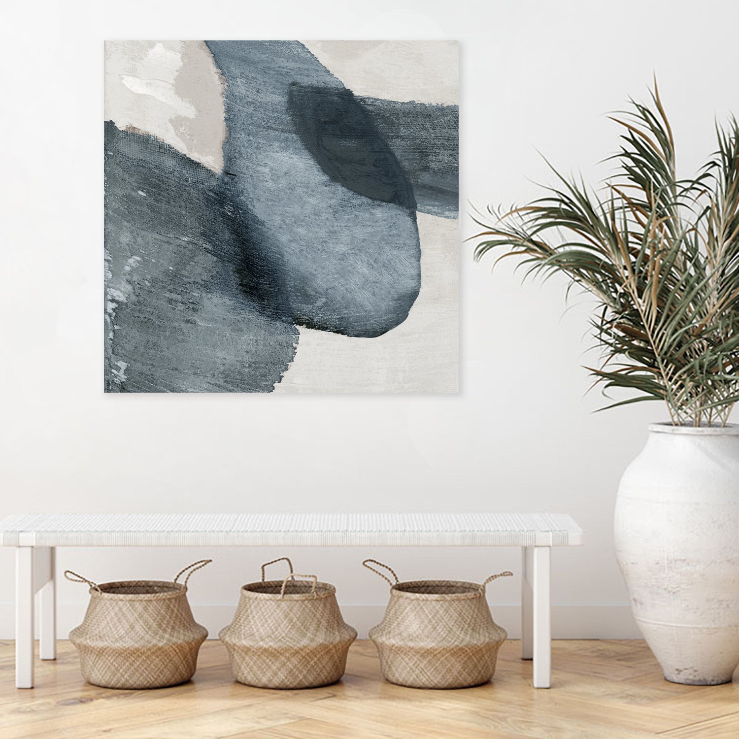 Blue Reverie II by Jacob Q on GIANT ART - blue shapes cloud dancer