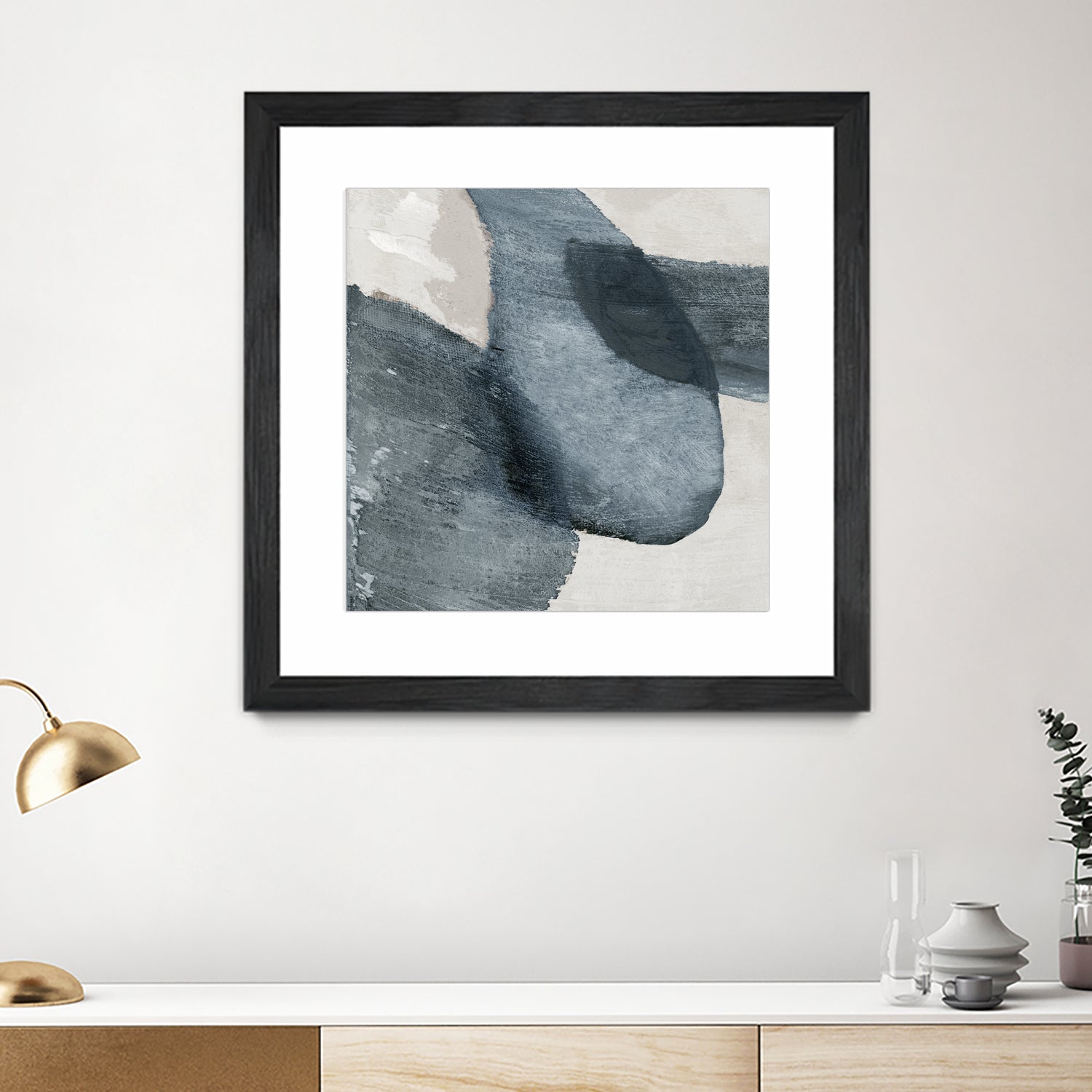 Blue Reverie II by Jacob Q on GIANT ART - blue shapes cloud dancer