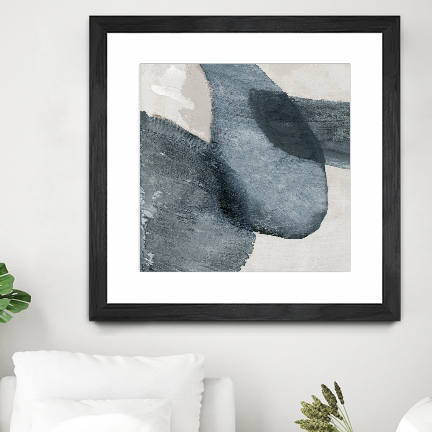 Blue Reverie II by Jacob Q on GIANT ART - blue shapes cloud dancer