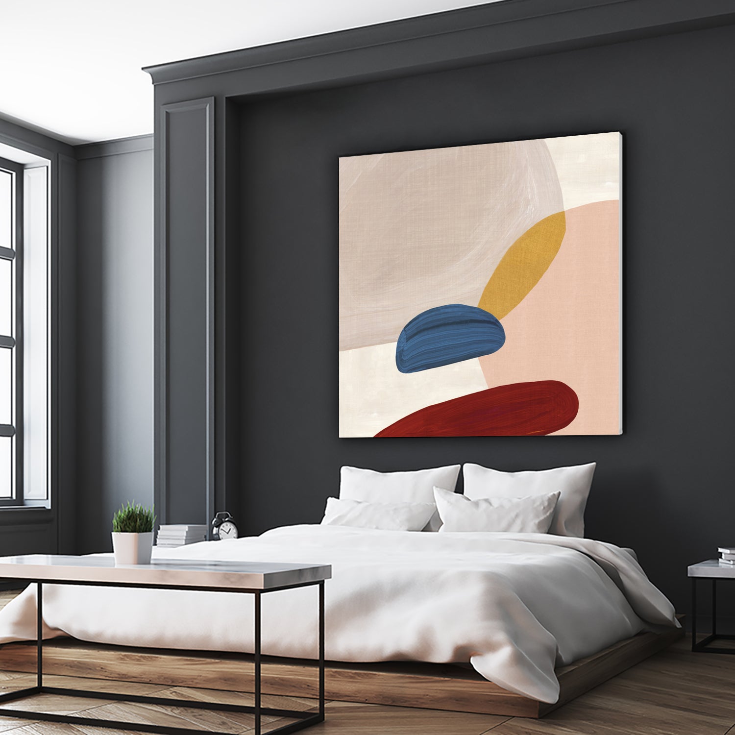 Pink Pebbles II by Eva Watts on GIANT ART - pink shapes