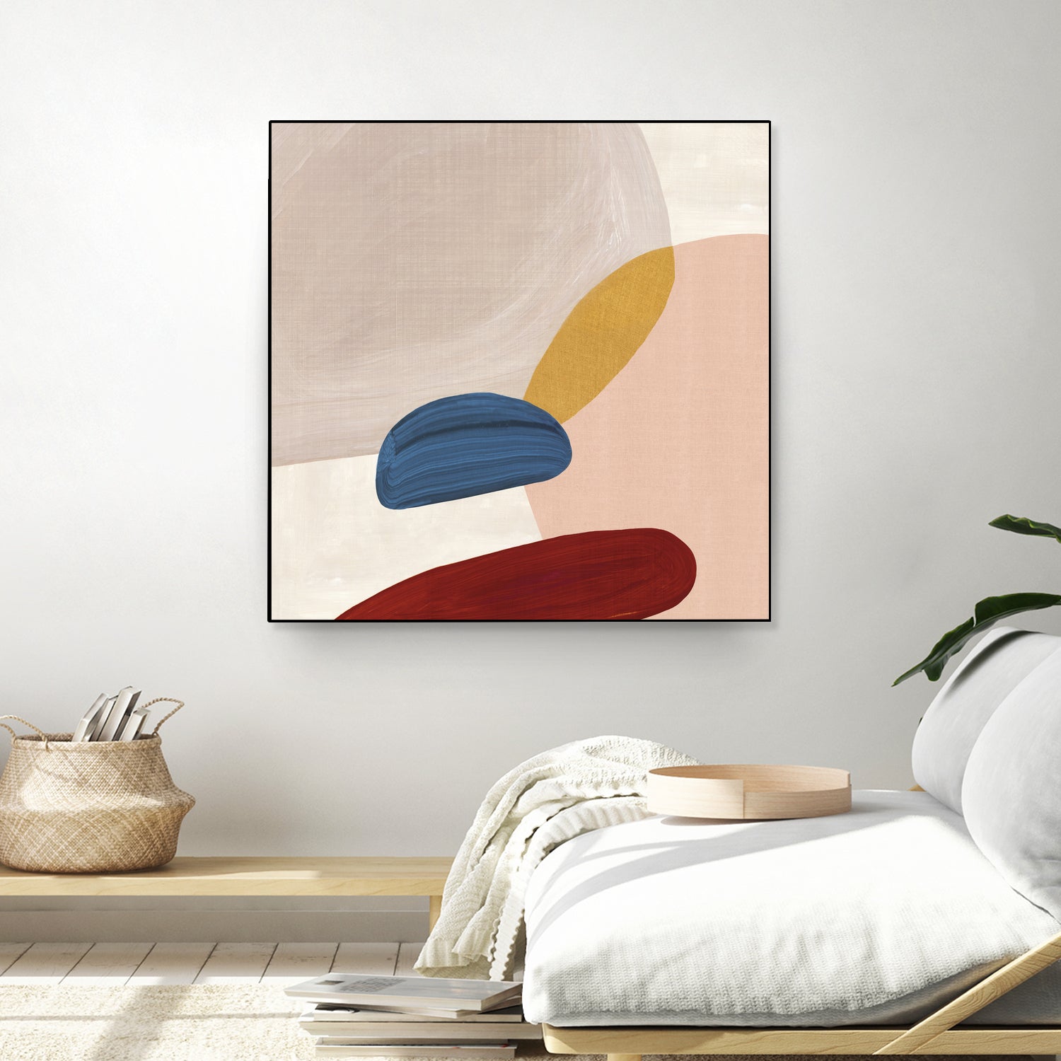 Pink Pebbles II by Eva Watts on GIANT ART - pink shapes