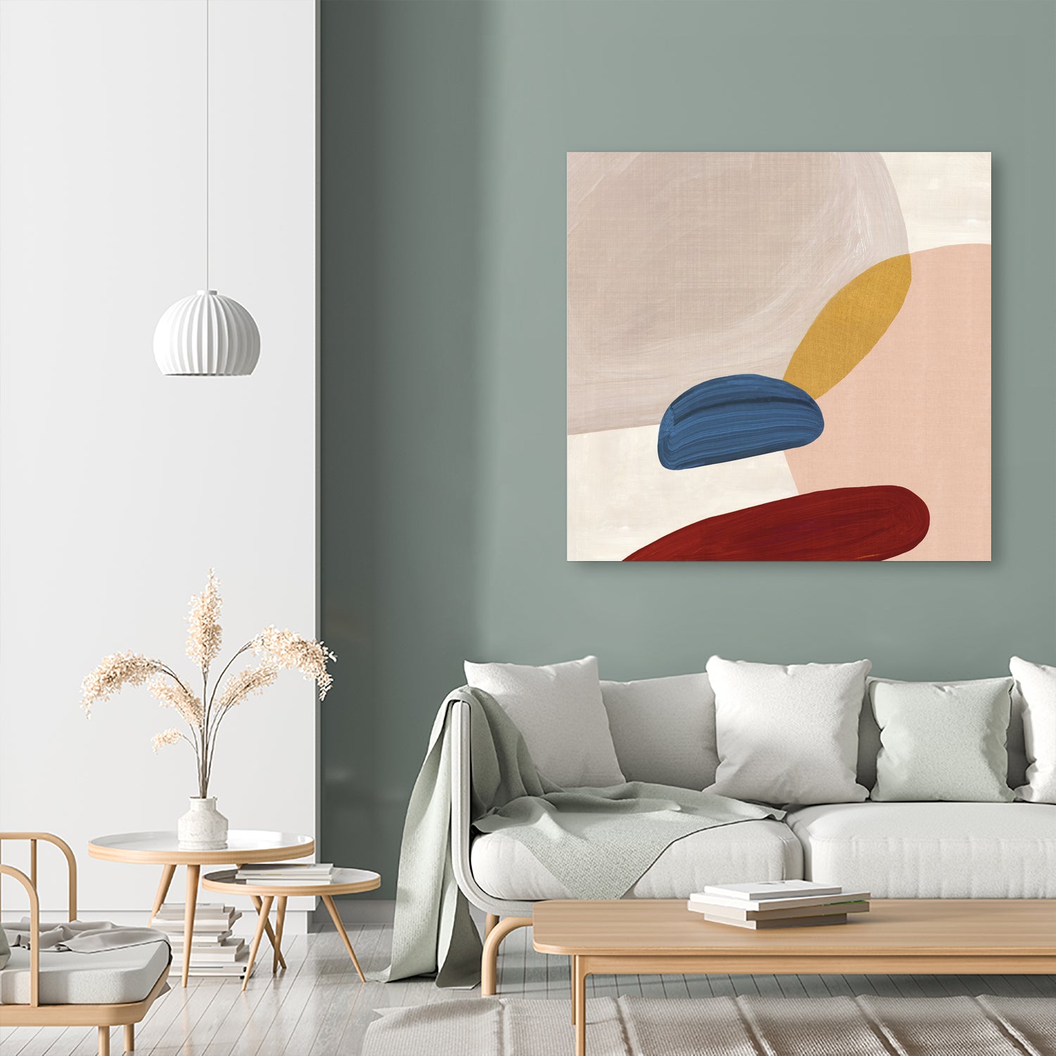 Pink Pebbles II by Eva Watts on GIANT ART - pink shapes