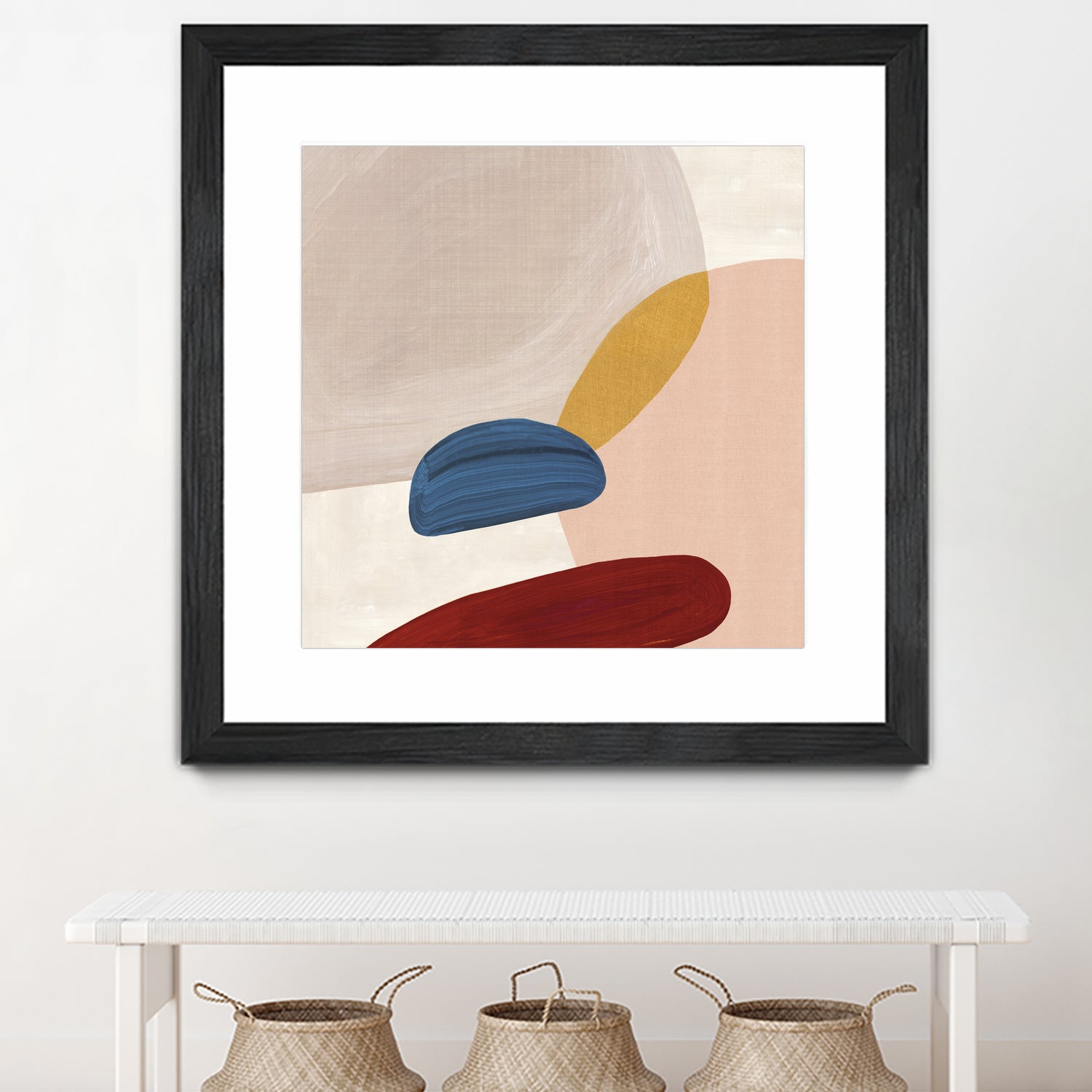 Pink Pebbles II by Eva Watts on GIANT ART - pink shapes