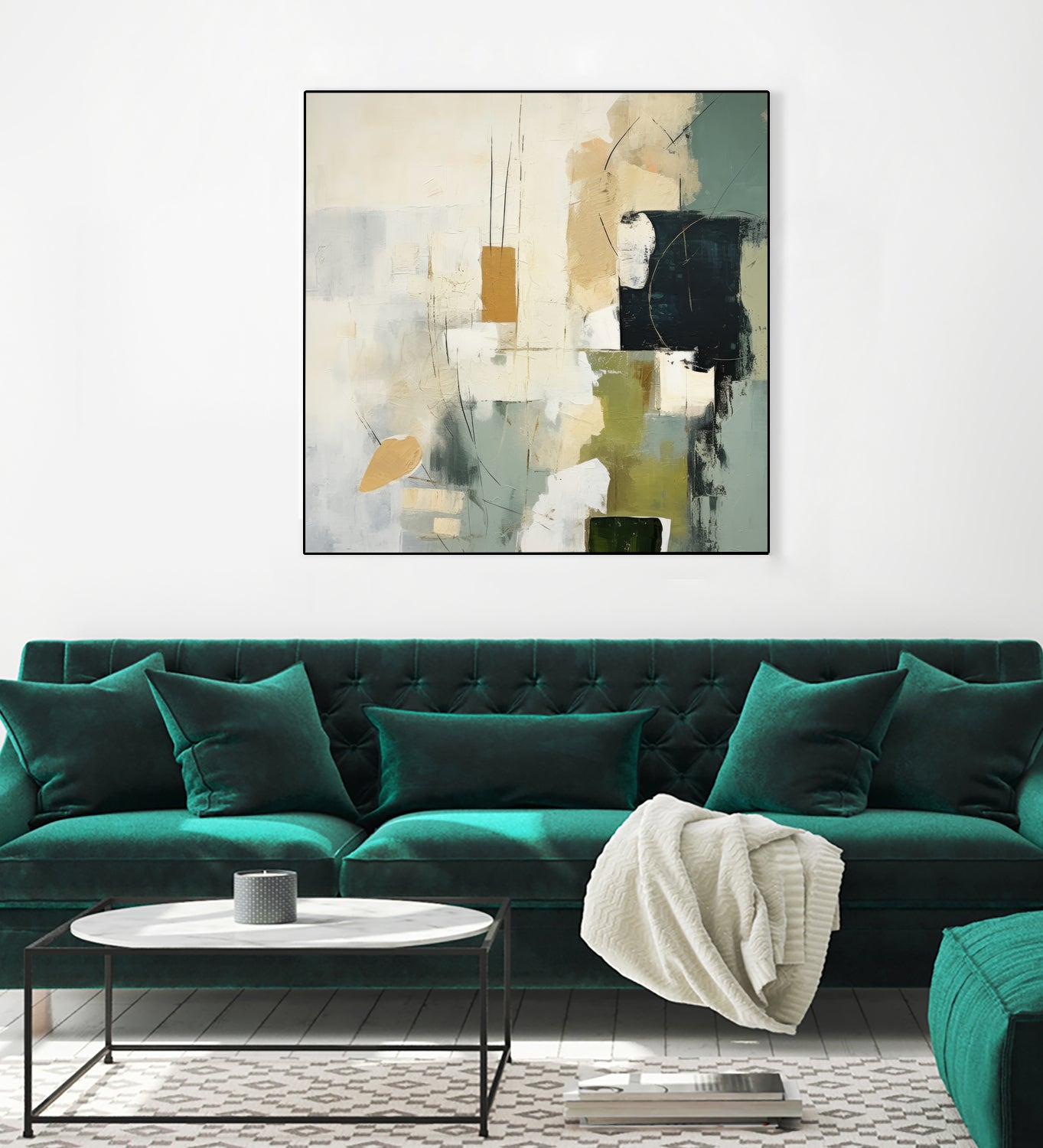 Green Spectrum I by Irena Orlov on GIANT ART - abstract