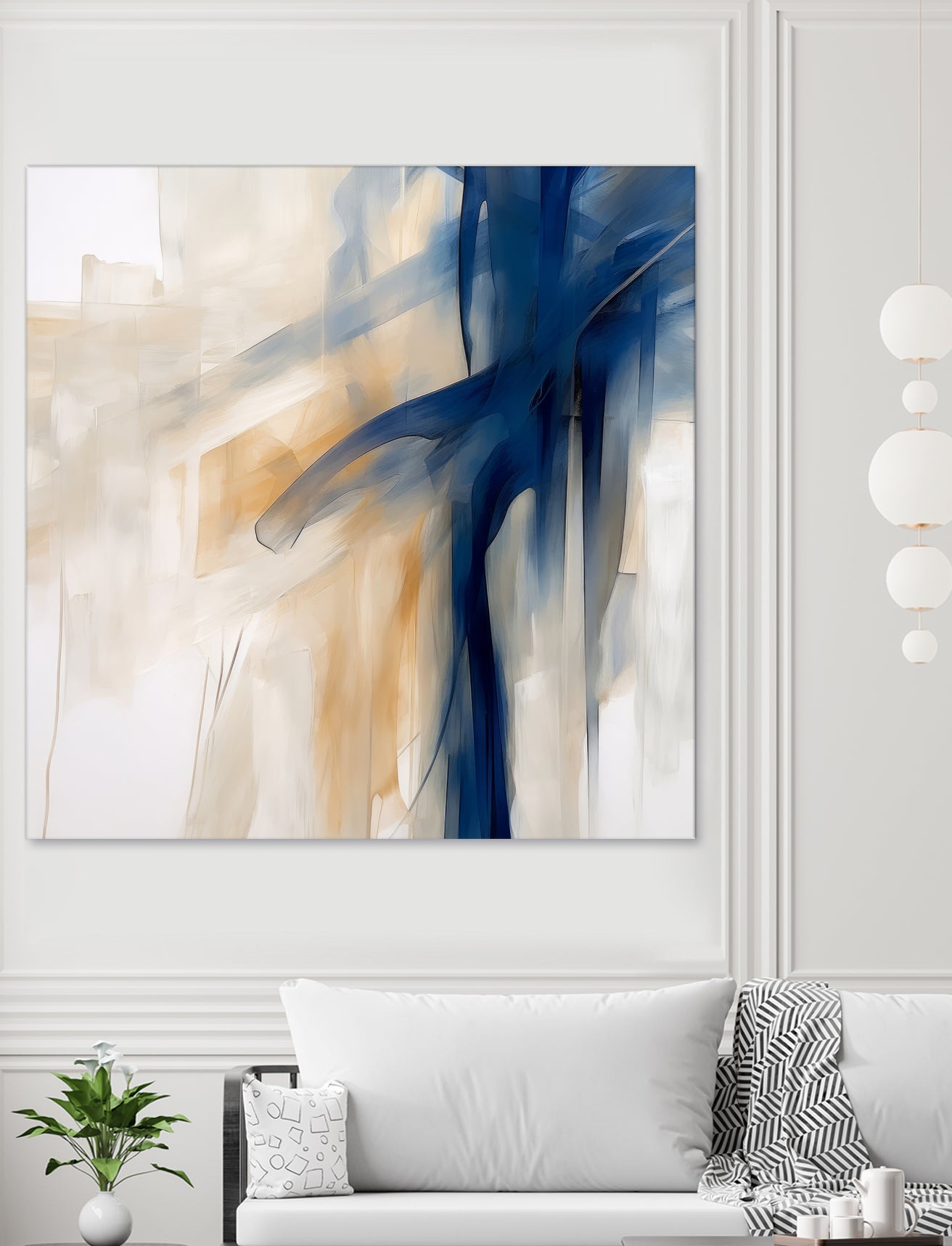 Blue Splash Dance by Irena Orlov on GIANT ART - abstract