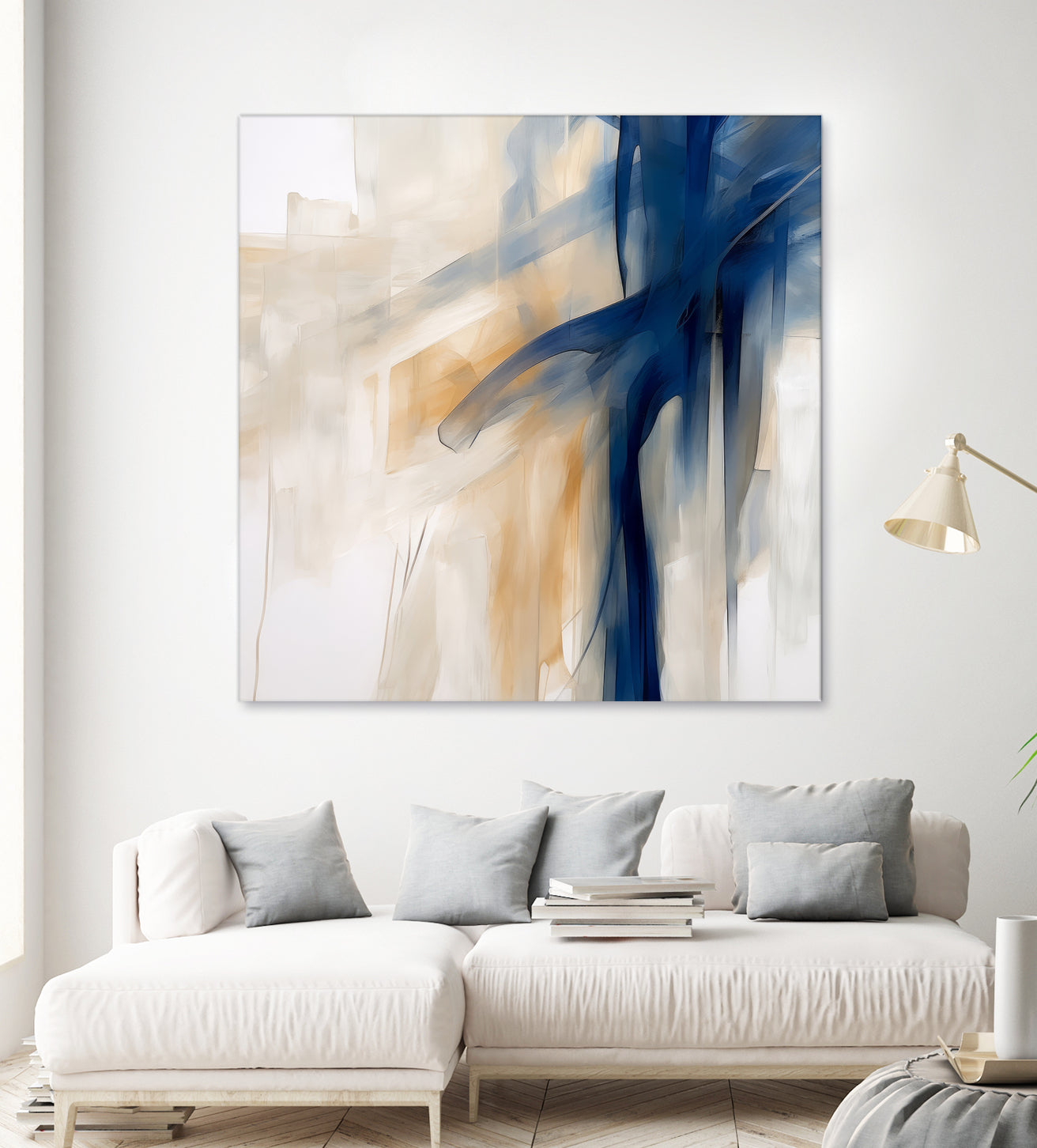 Blue Splash Dance by Irena Orlov on GIANT ART - abstract