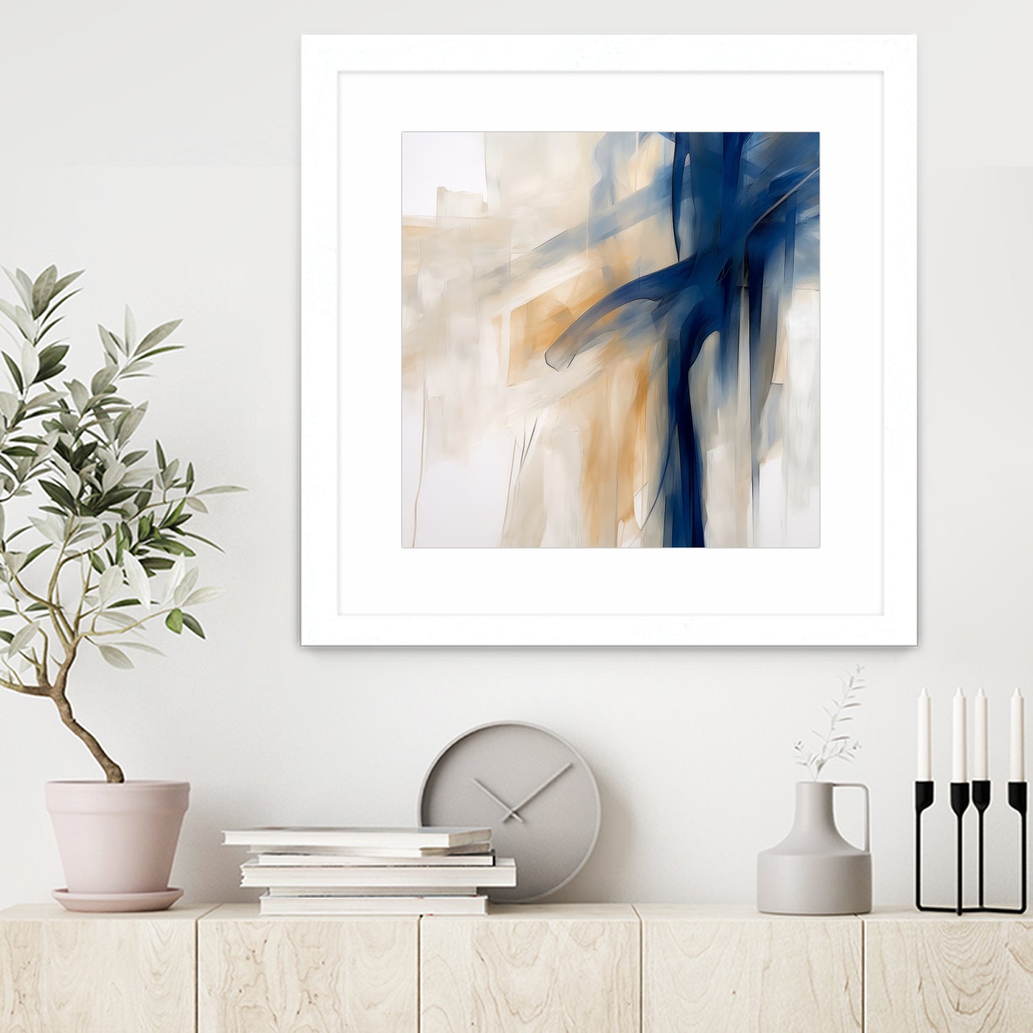 Blue Splash Dance by Irena Orlov on GIANT ART - abstract