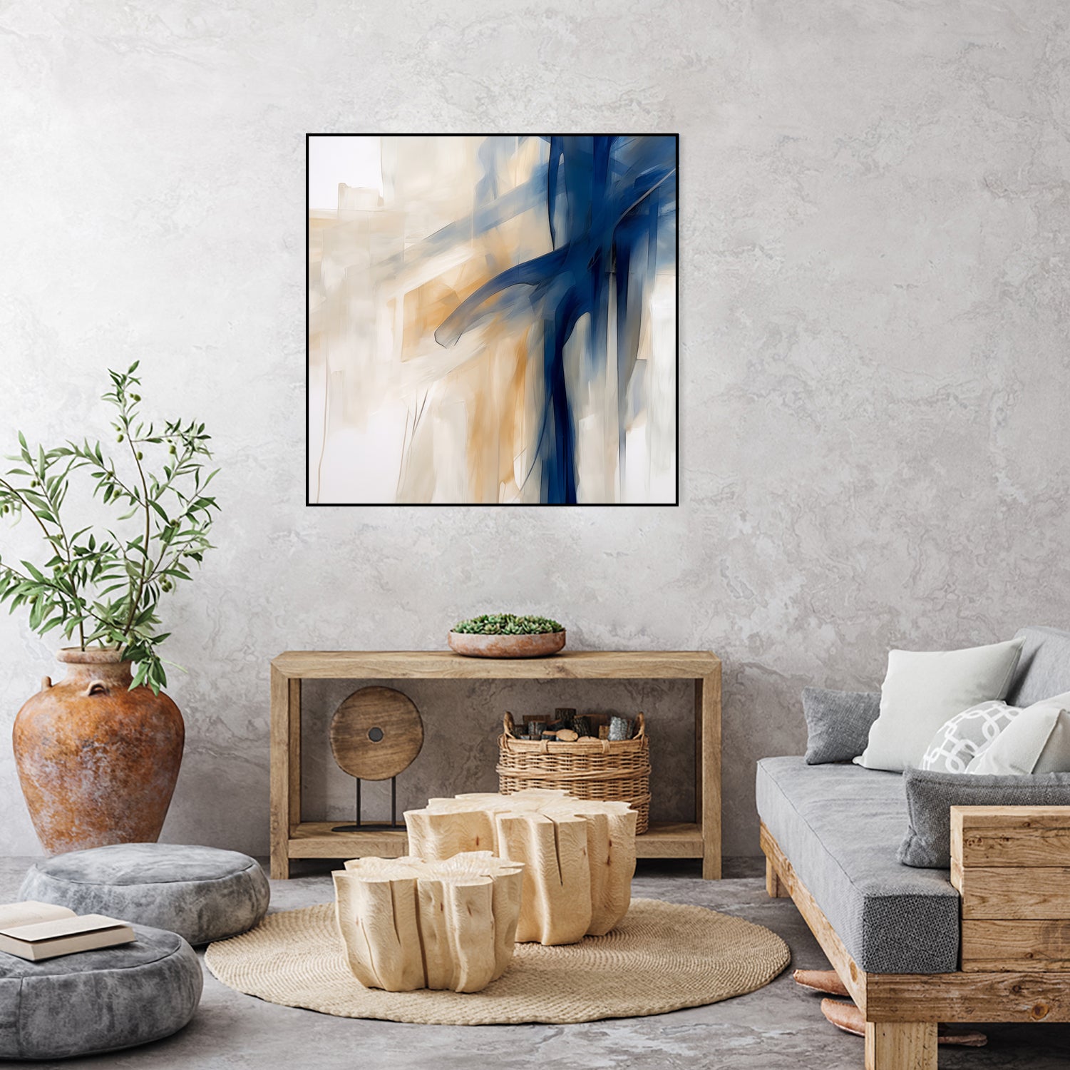 Blue Splash Dance by Irena Orlov on GIANT ART - abstract