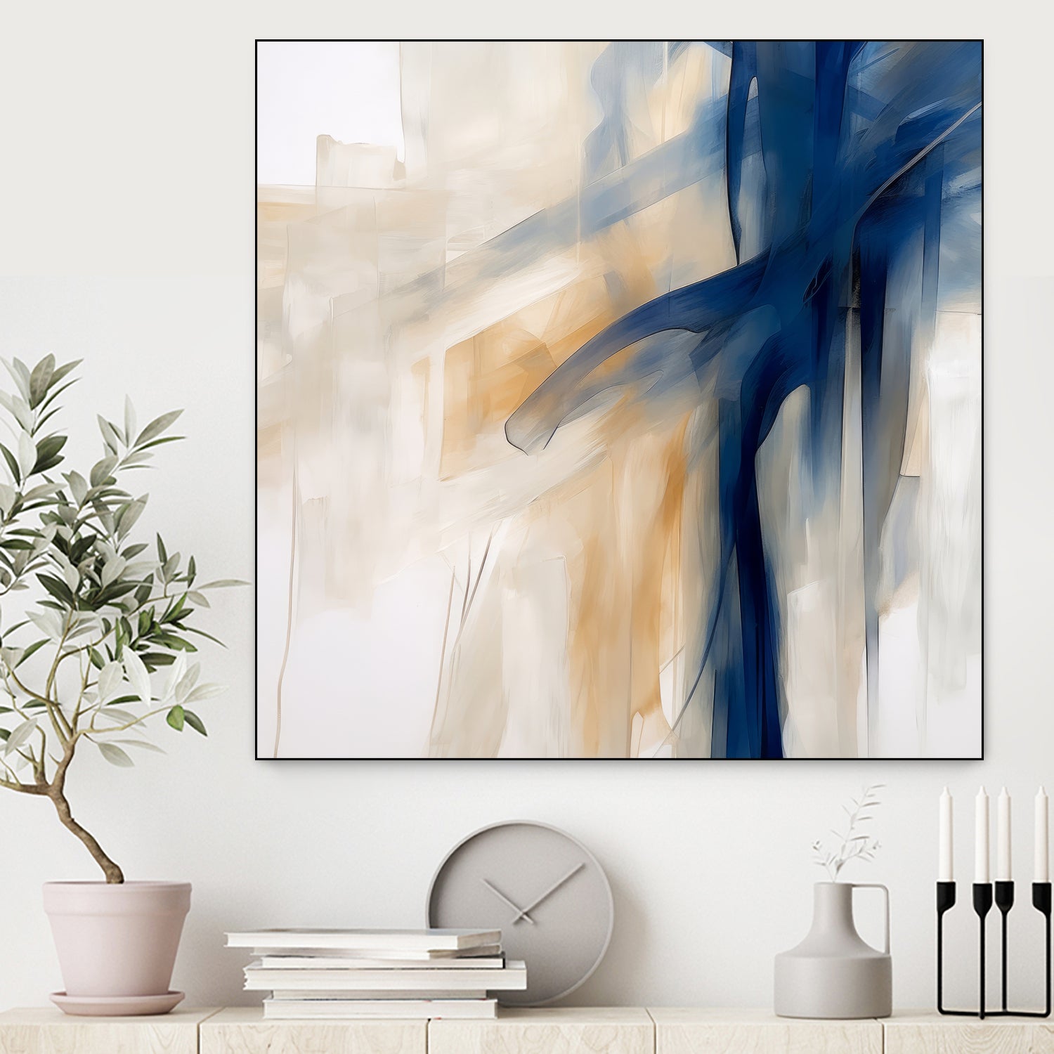 Blue Splash Dance by Irena Orlov on GIANT ART - abstract