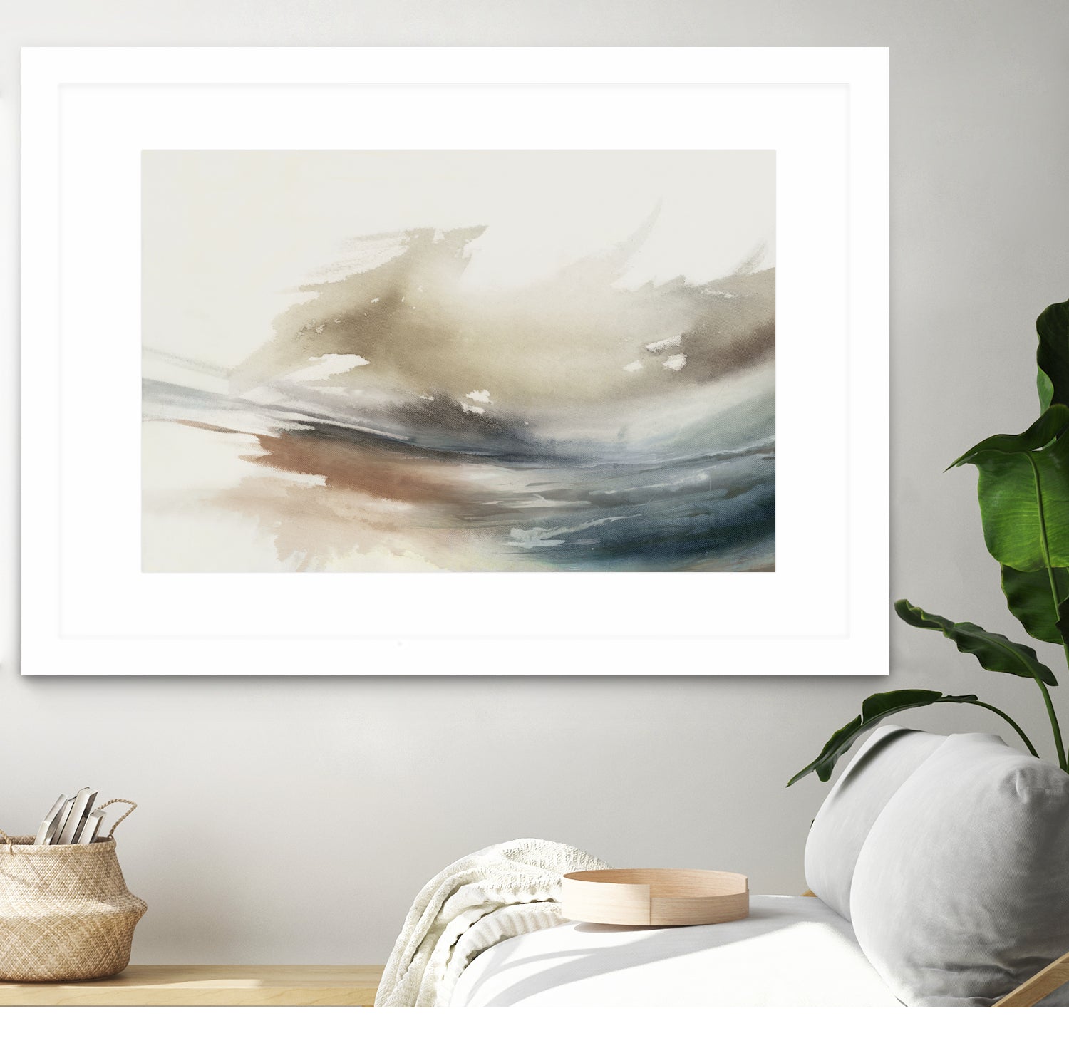 Gentle Abstractions by Pi Studio on GIANT ART - brown cloud dancer