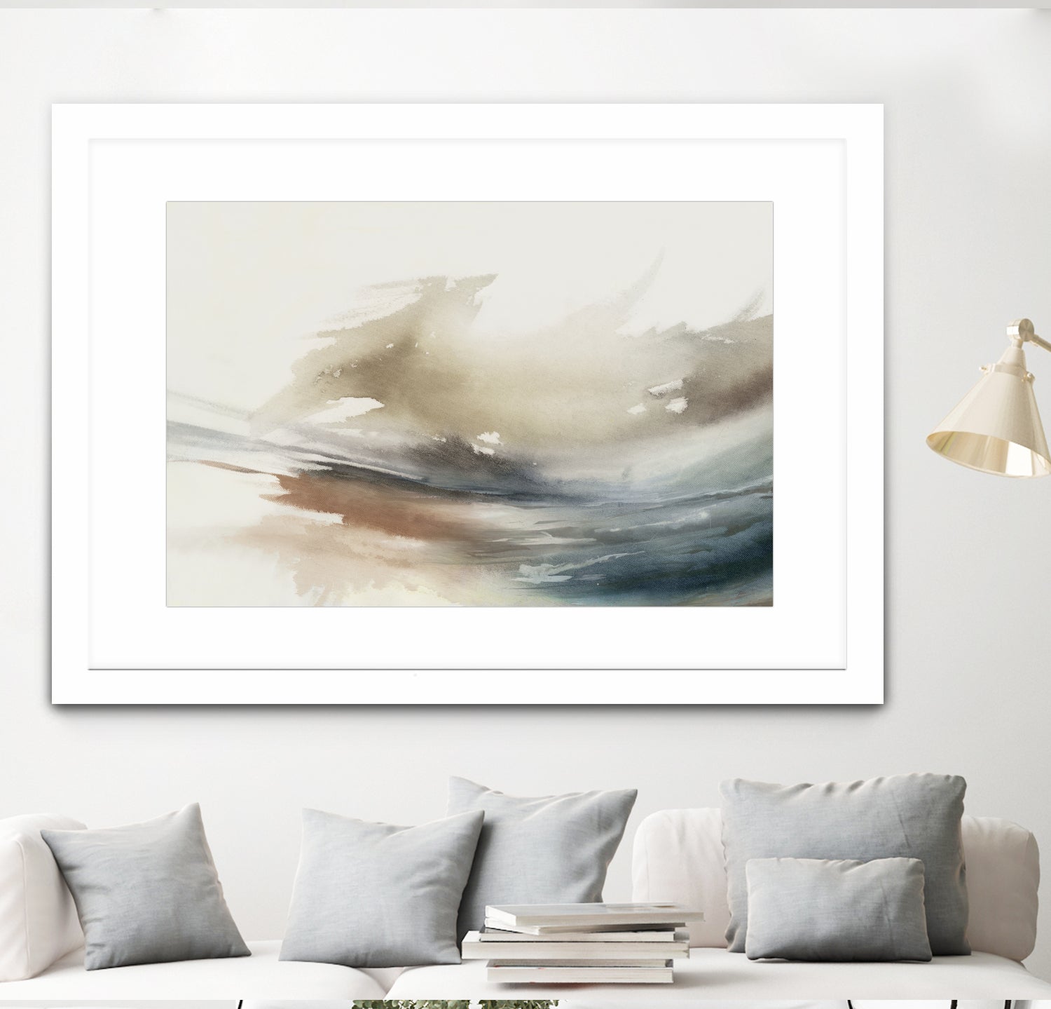 Gentle Abstractions by Pi Studio on GIANT ART - brown cloud dancer