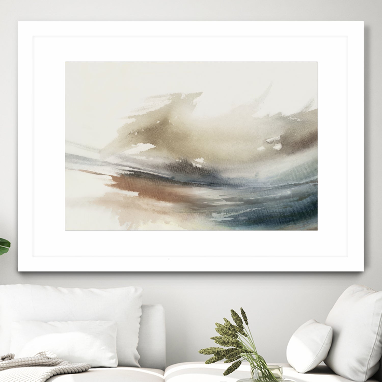 Gentle Abstractions by Pi Studio on GIANT ART - brown cloud dancer