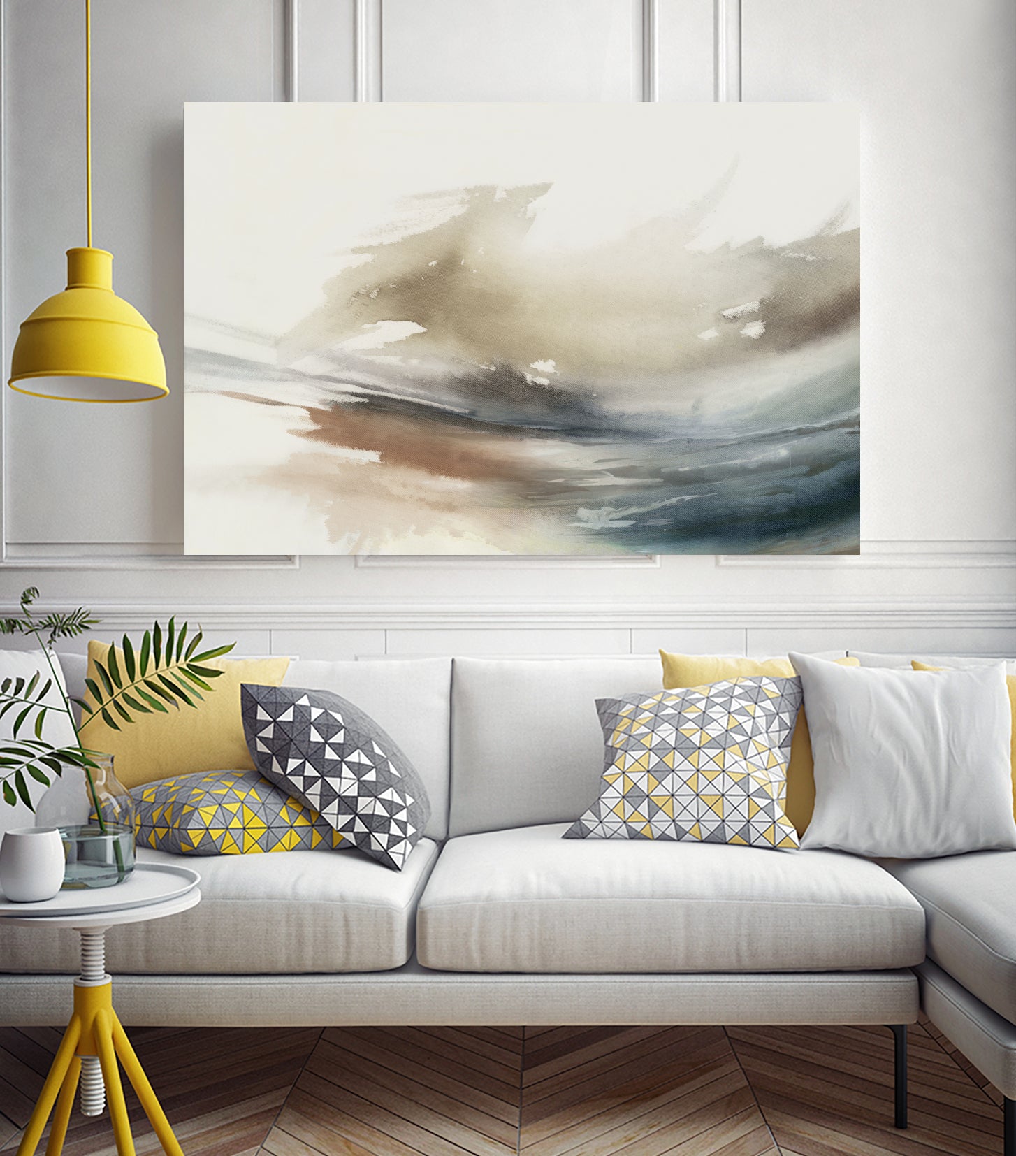 Gentle Abstractions by Pi Studio on GIANT ART - brown cloud dancer