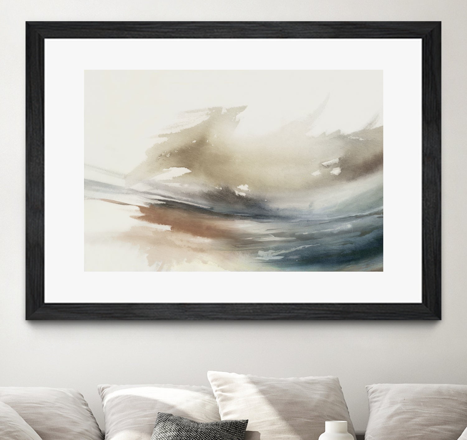 Gentle Abstractions by Pi Studio on GIANT ART - brown cloud dancer