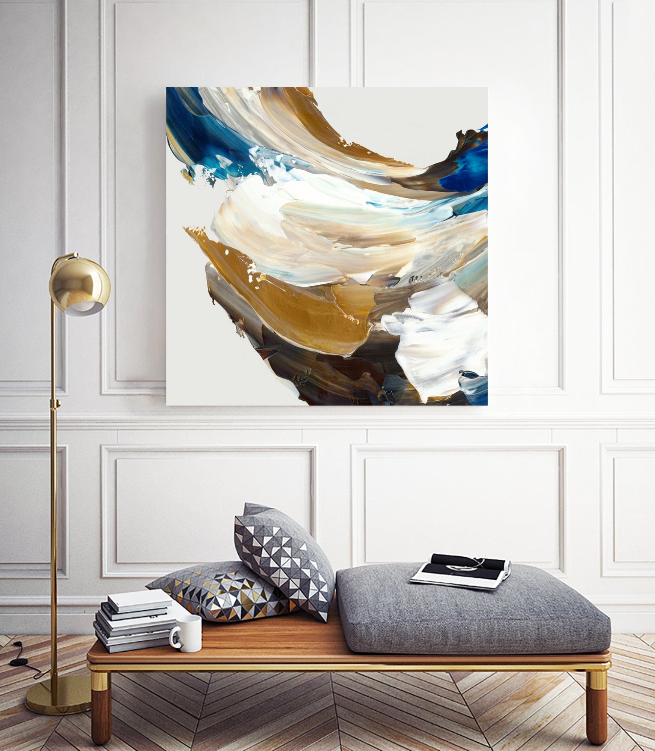 Crashing Blue by Pi Studio on GIANT ART - blue