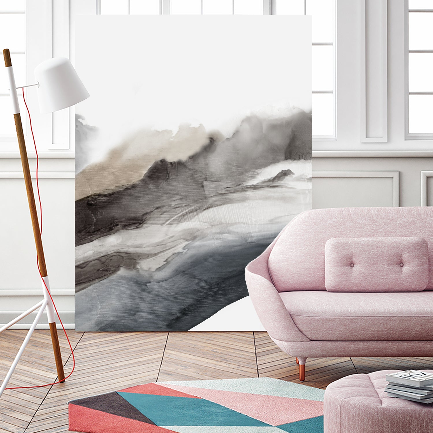 Serene Cascade II by PI Studio on GIANT ART - beige abstract