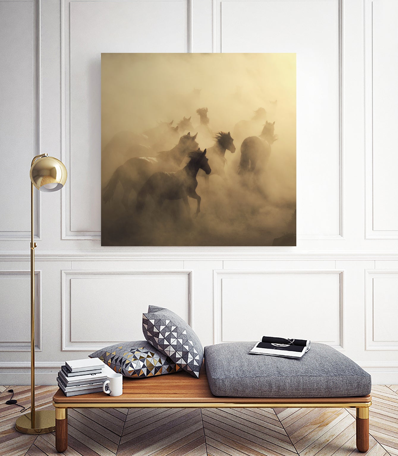 migration of horses by Huseyin on GIANT ART - animals horses