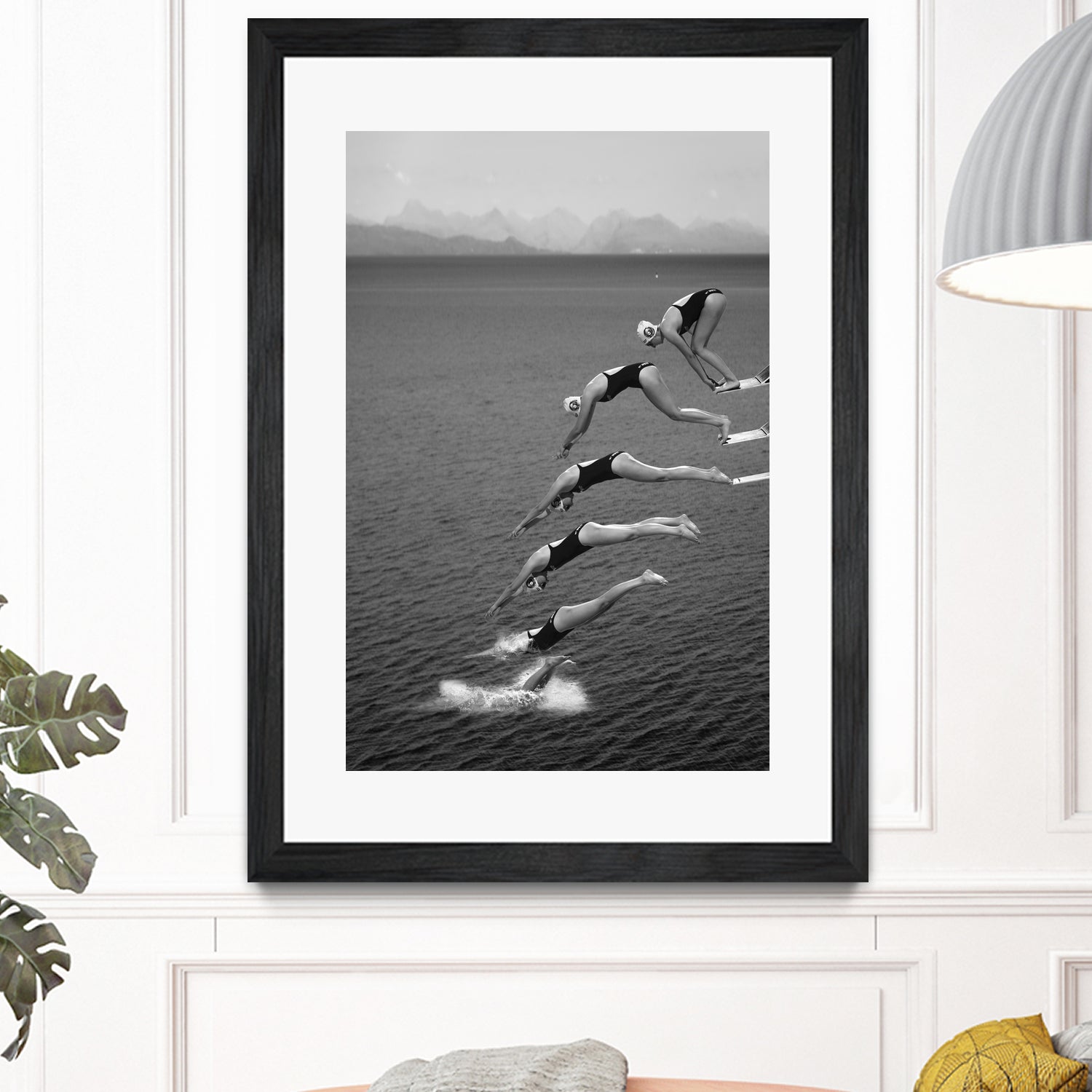 The beauty of diving by Greetje on GIANT ART - black and white photography quick