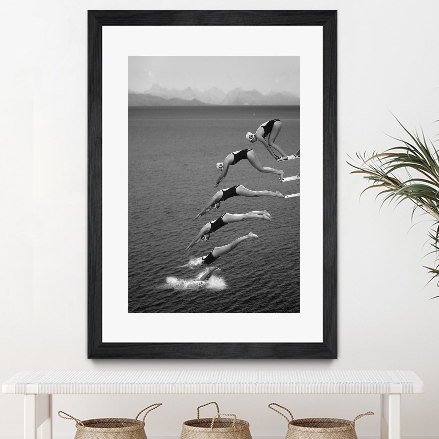 The beauty of diving by Greetje on GIANT ART - black and white photography quick
